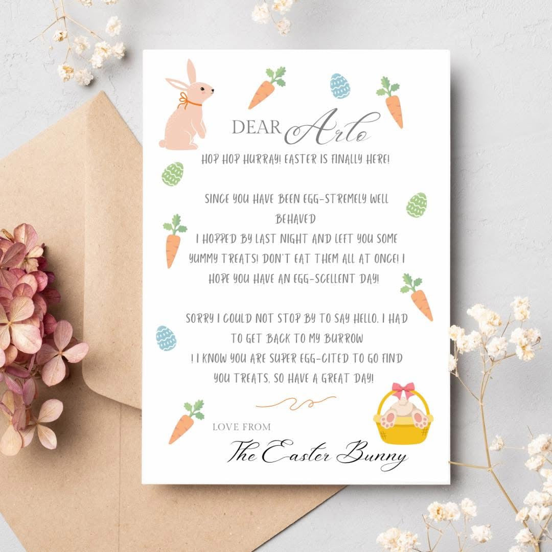 Easter Bunny Letter - Personalised