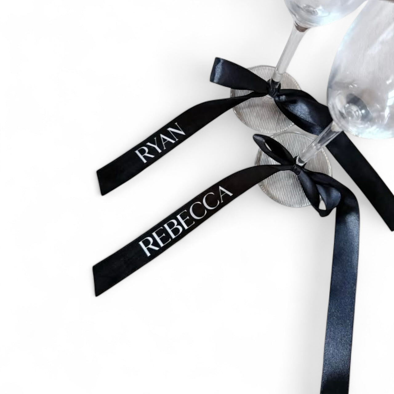 Personalised Ribbons Place Names Glass Ribbons Wedding
