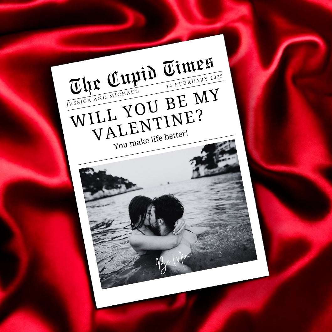 Valentines News Paper Gift