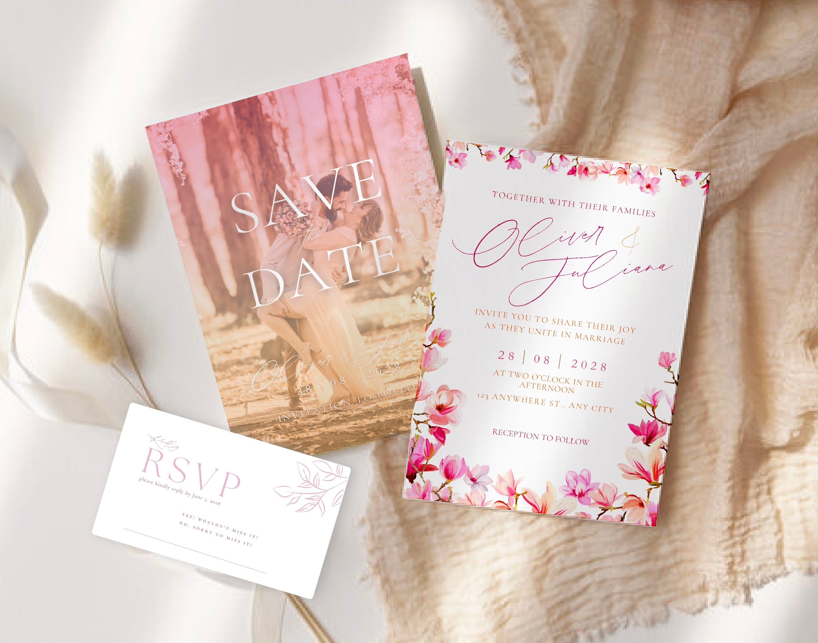 Juliana Wedding Invitation bundle