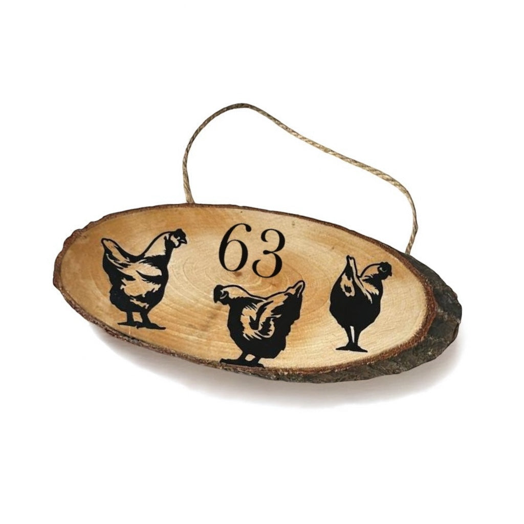 Chicken Hanging door Plaque