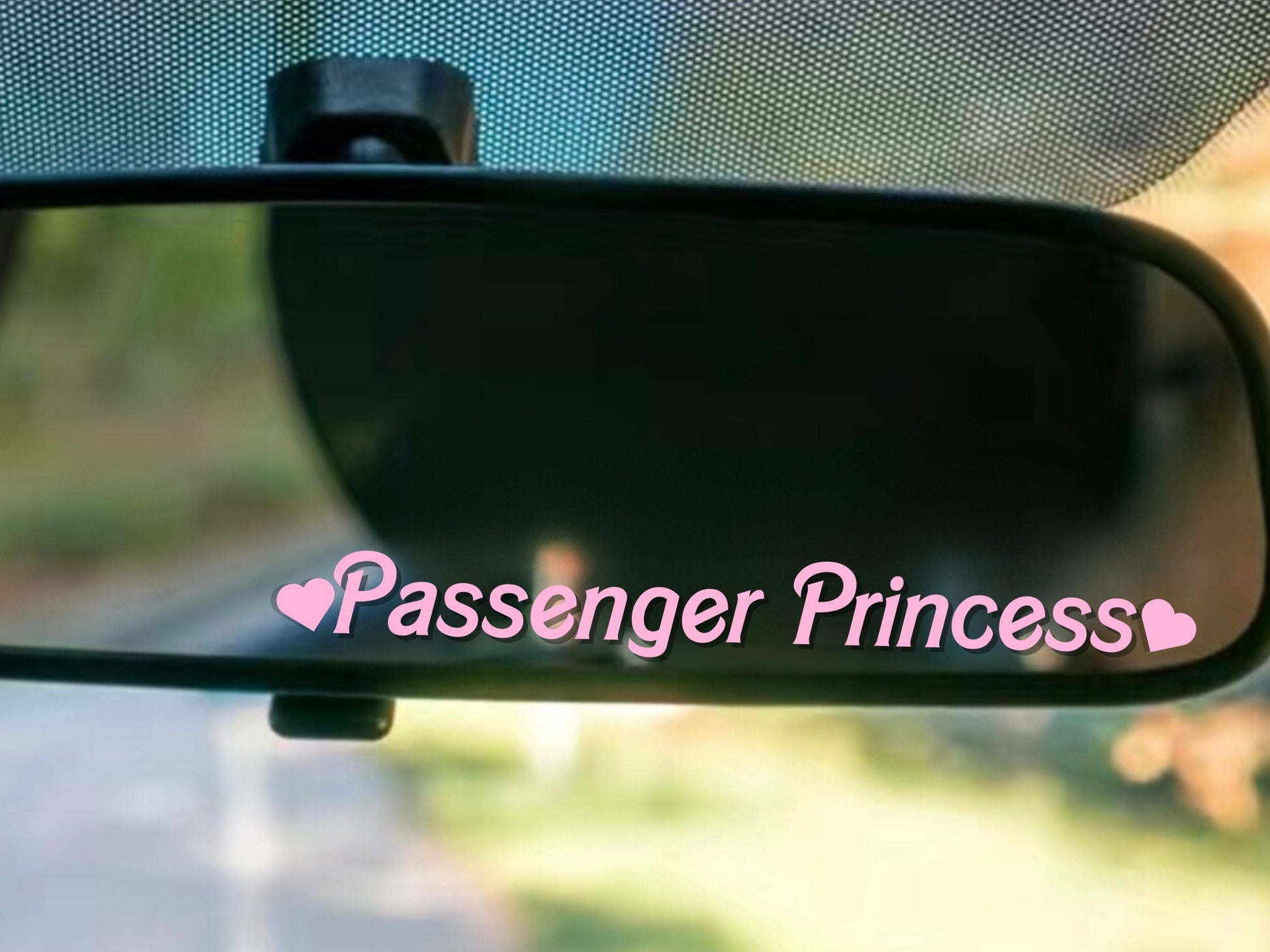 passenger princess Car Sticker | Car Sticker | Colour Options | Cute Car Sticker | 10cm | Sticker | Girl | Passenger Car Vanity Mirror