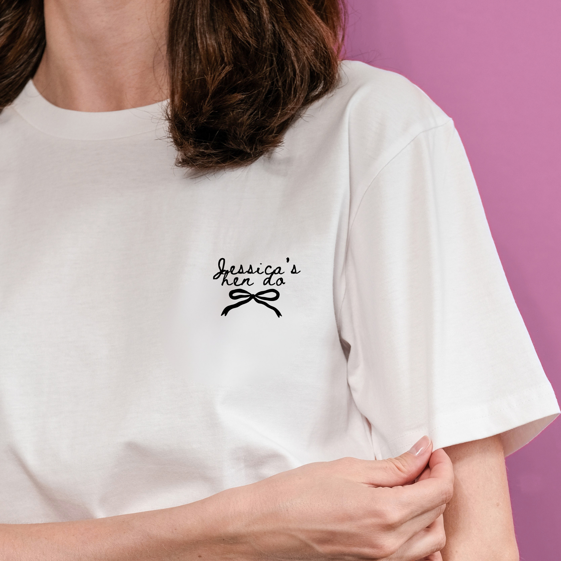She’s tying the knot Martini hen party T-shirts