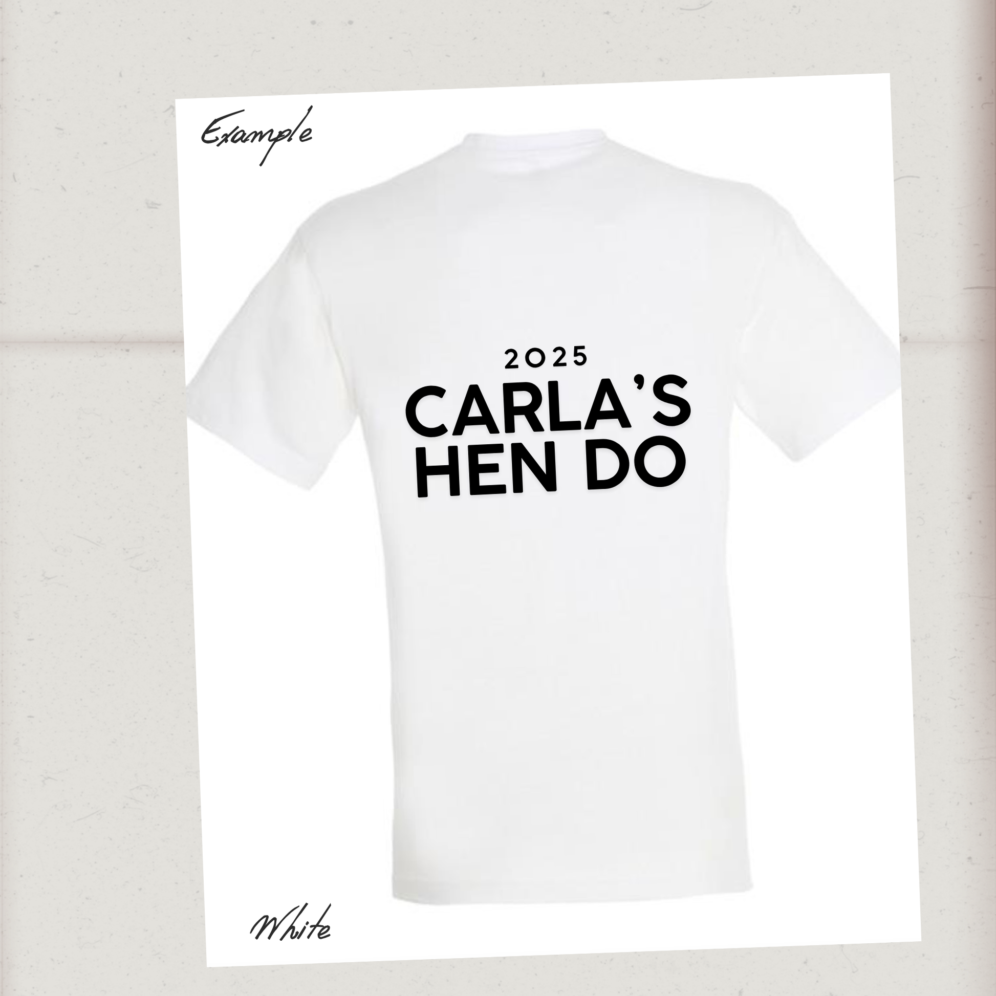 Custom Text T-Shirts - Personalized Printing, Black/White, S-2XL - Front/Back Print!