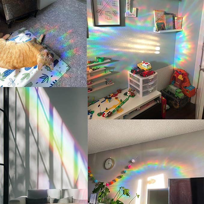 8pc Cloud Suncatcher Sticker Rainbow Maker