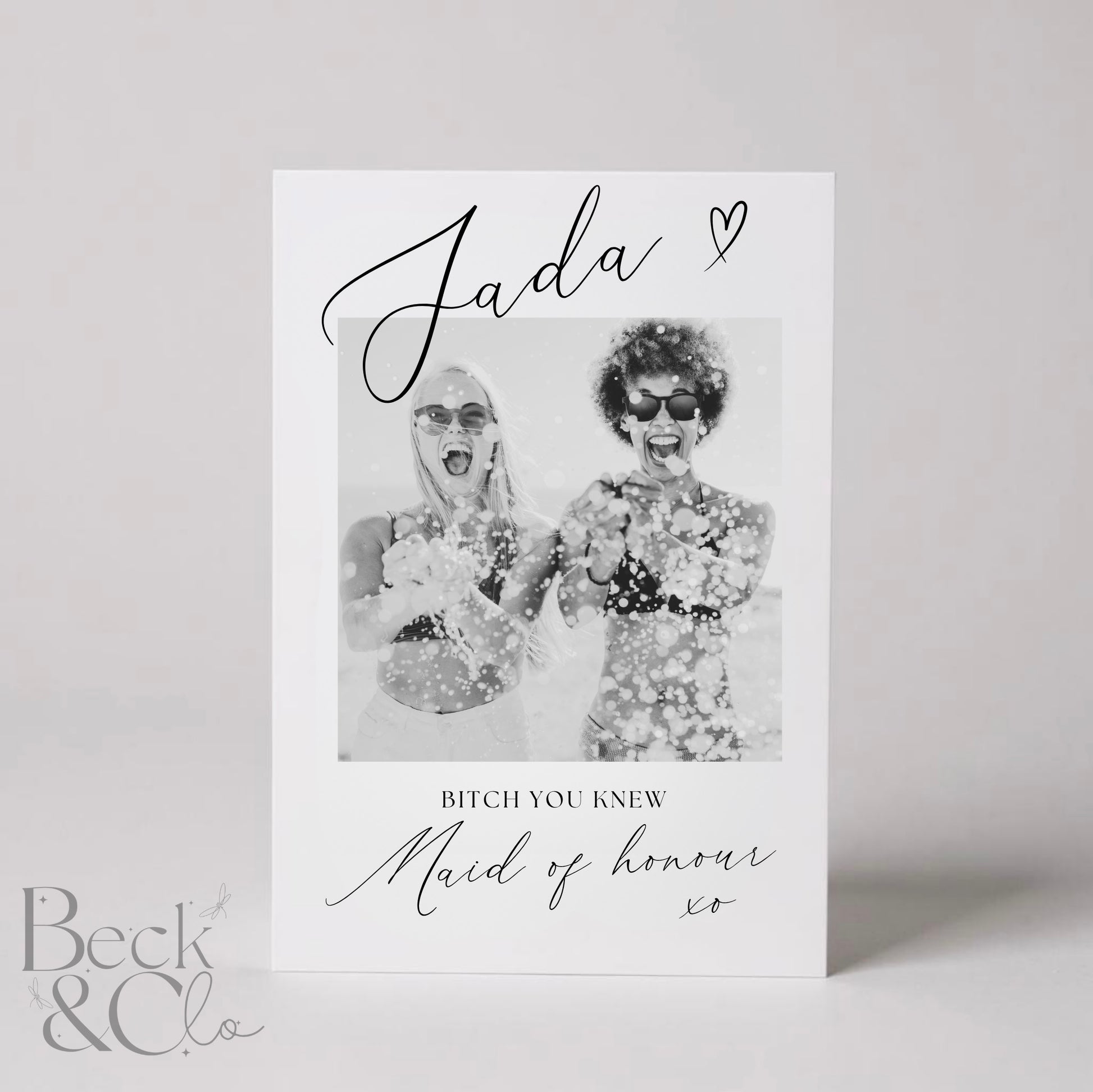 Polaroid-Style Keepsake Print — Custom Gift Card for Bridesmaid Proposals & More