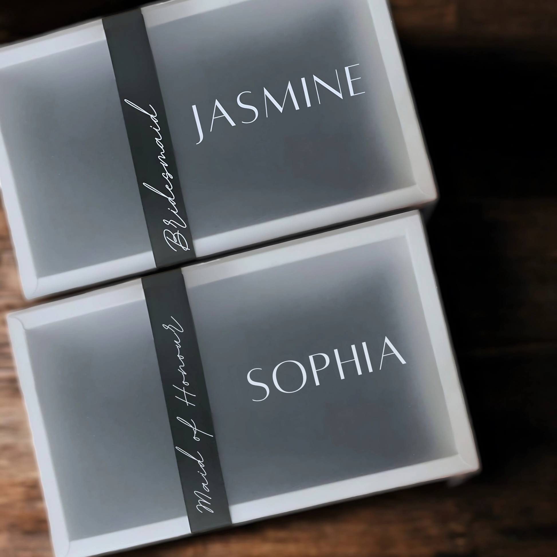 Personalised Ribbon Frosted Gift Box