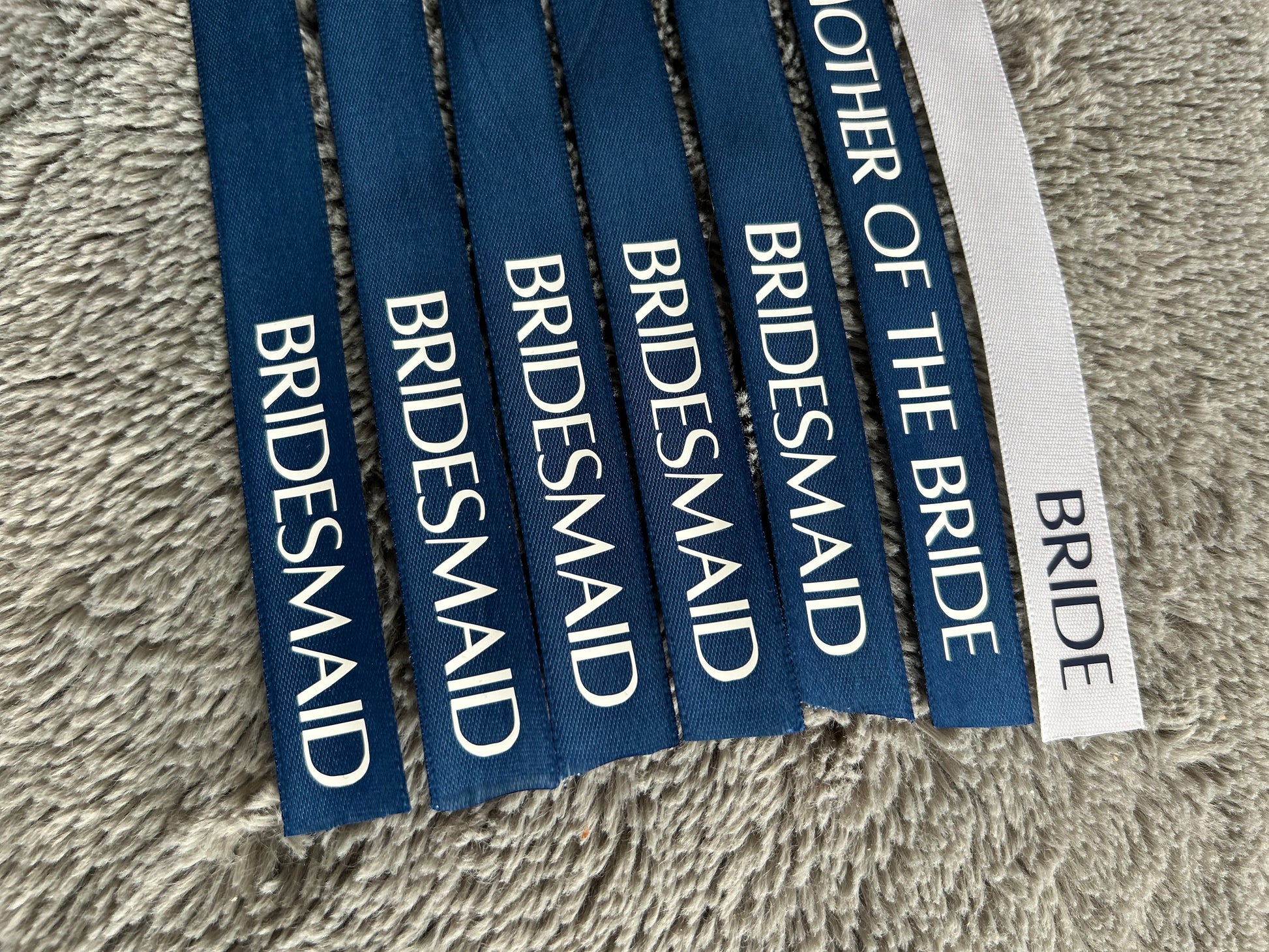 Personalised Ribbons Place Names Glass Ribbons Wedding