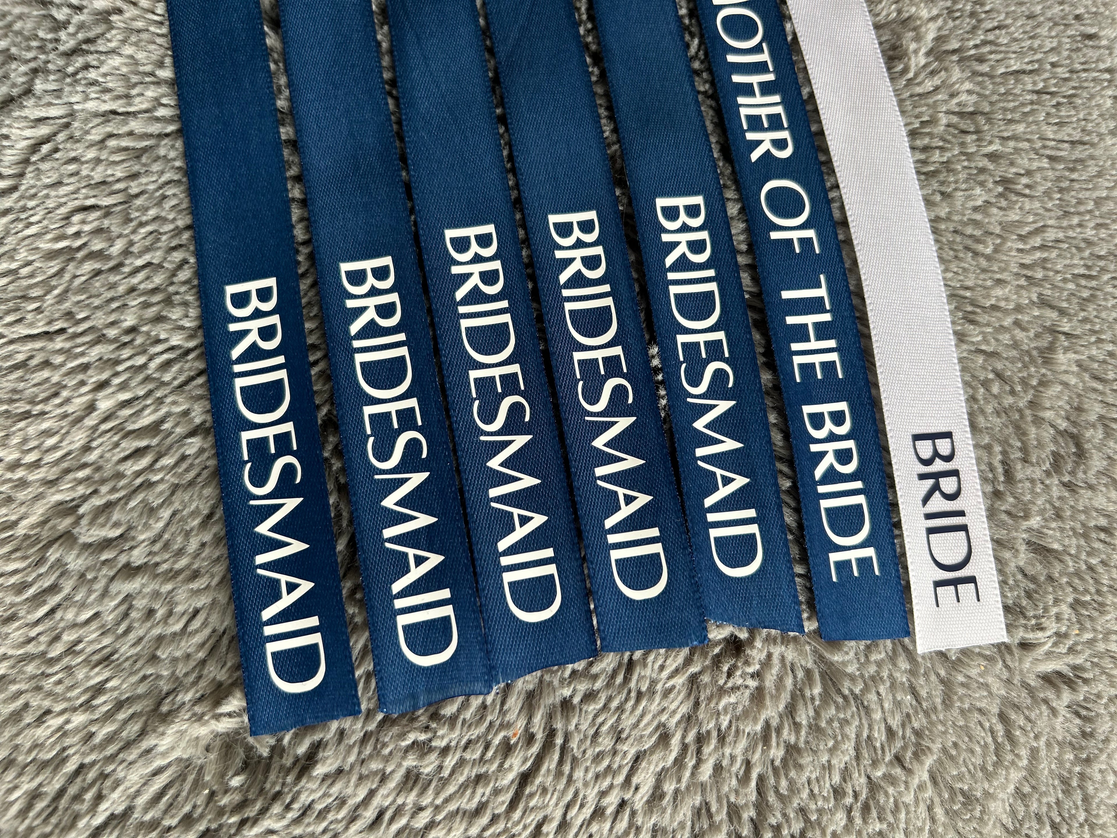 Personalised Ribbons Place Names Glass Ribbons Wedding