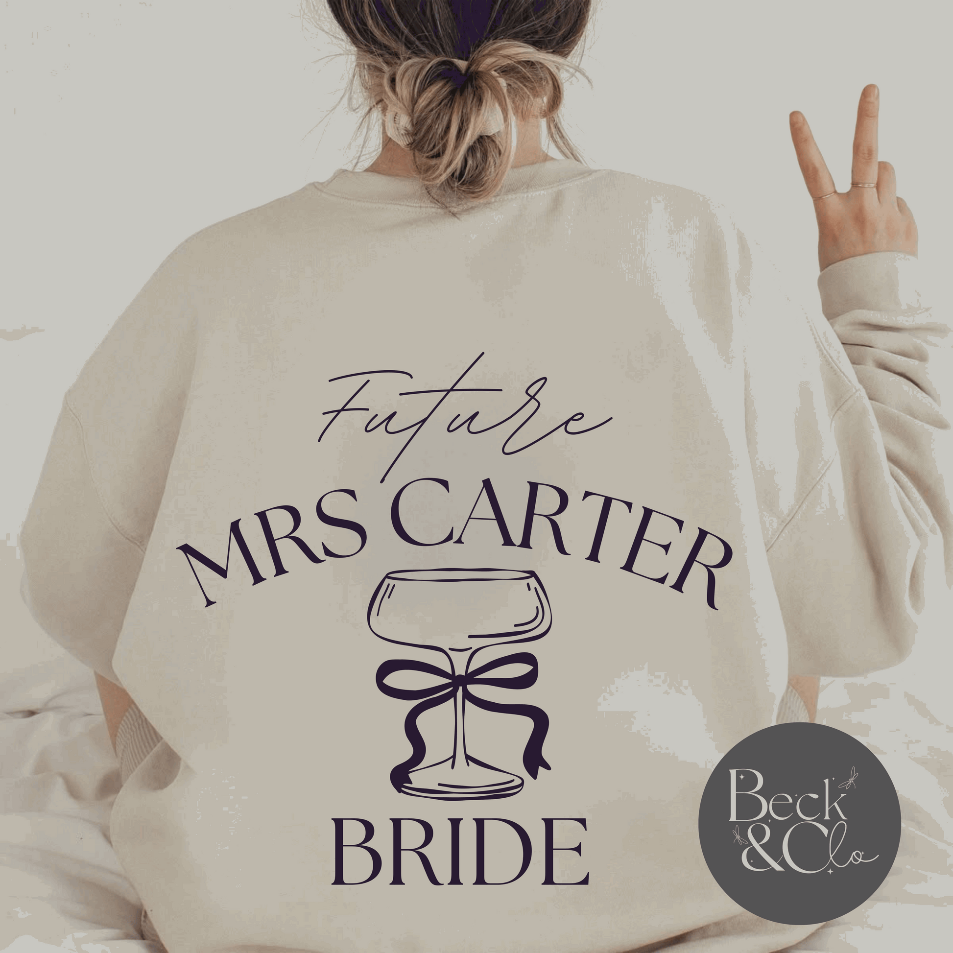 Future Mrs Bride Martini Sweater Beck & Clo Design