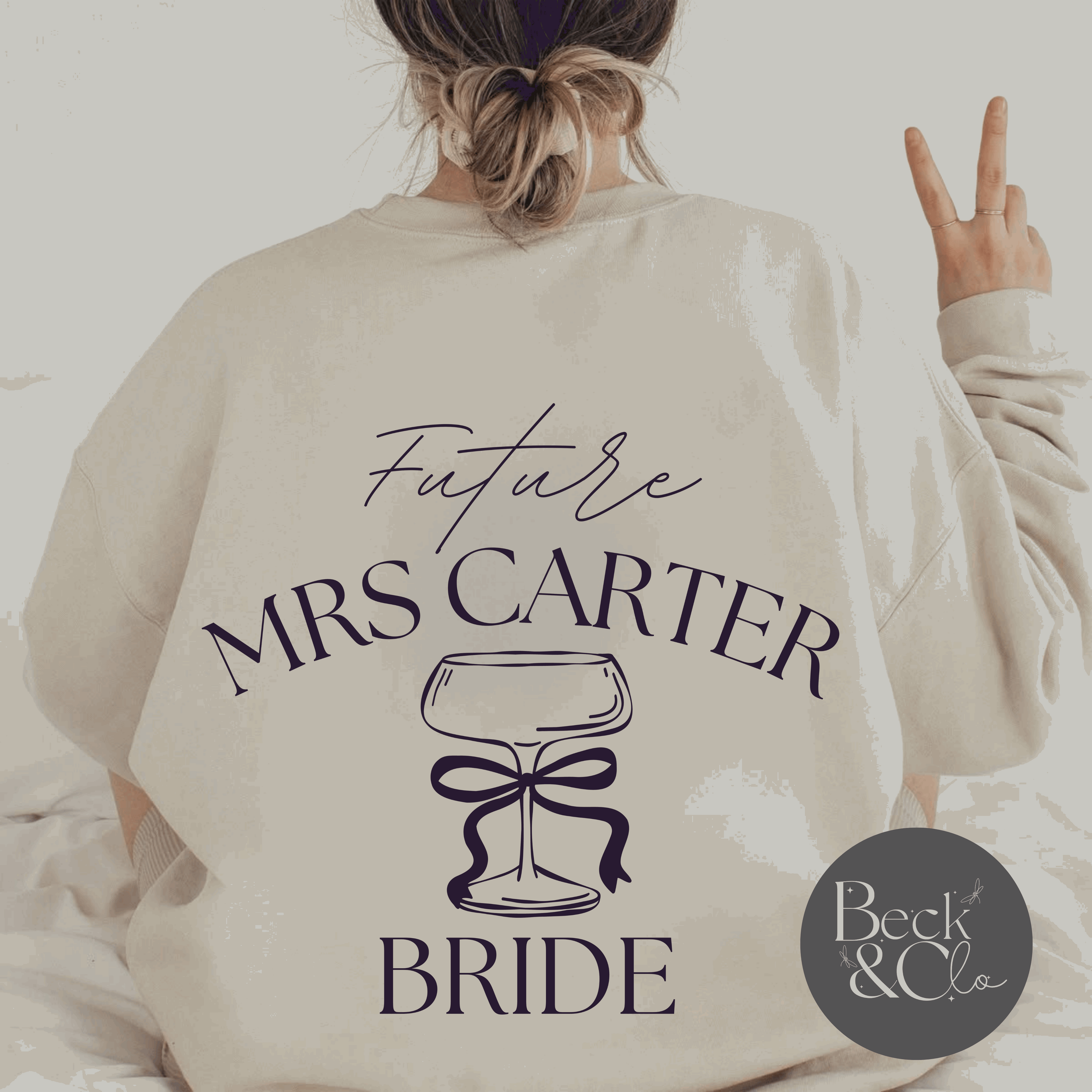Future Mrs Bride Martini Sweater Beck & Clo Design