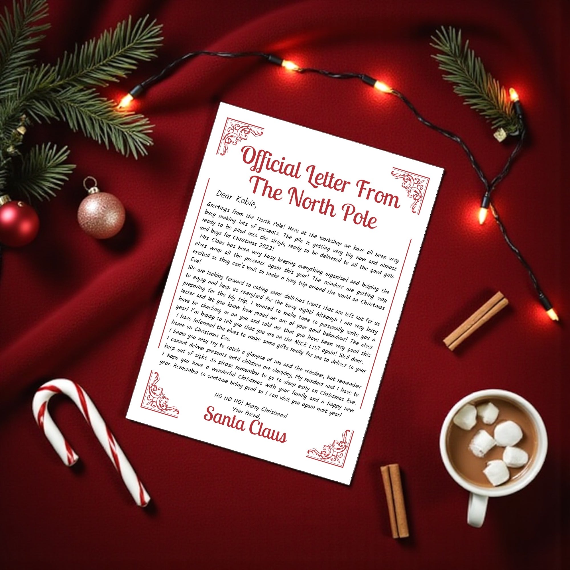 Official letter from the North Pole - Personalised