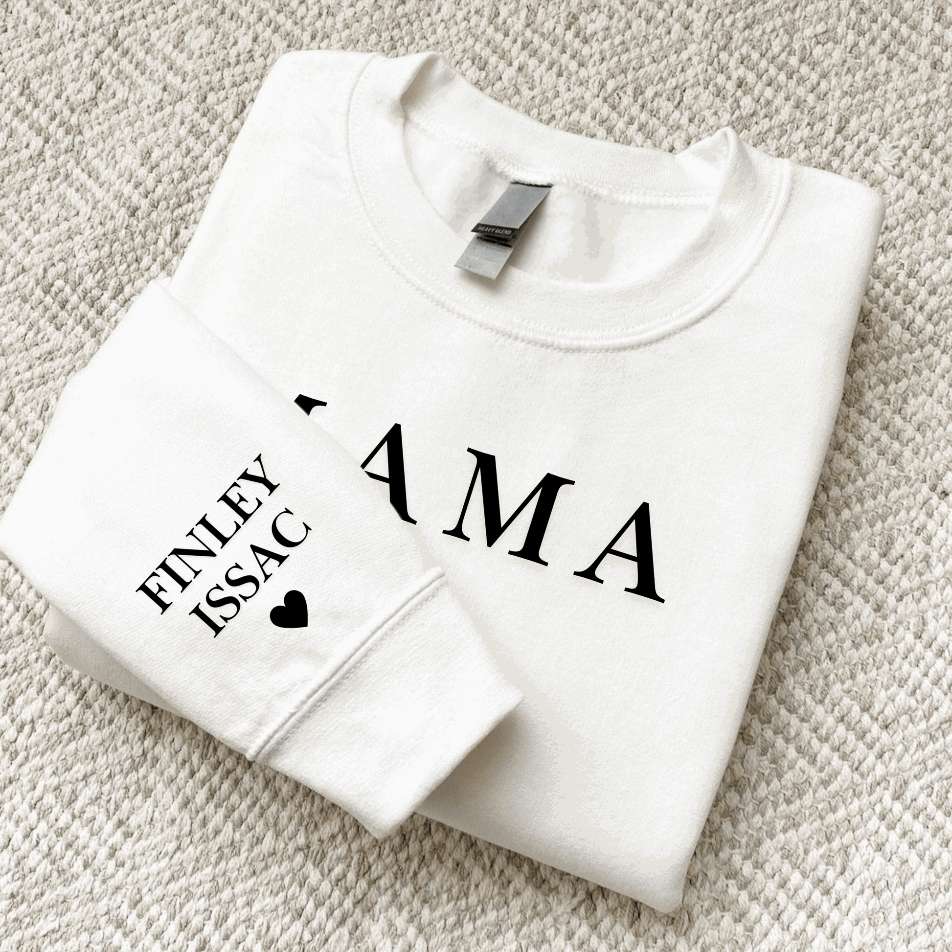 Mum Jumper– Personalized with Child Name on Sleeve, Minimalist Mummy T-shirt, Christmas Gift for Mum, Thoughtful Gift for Her