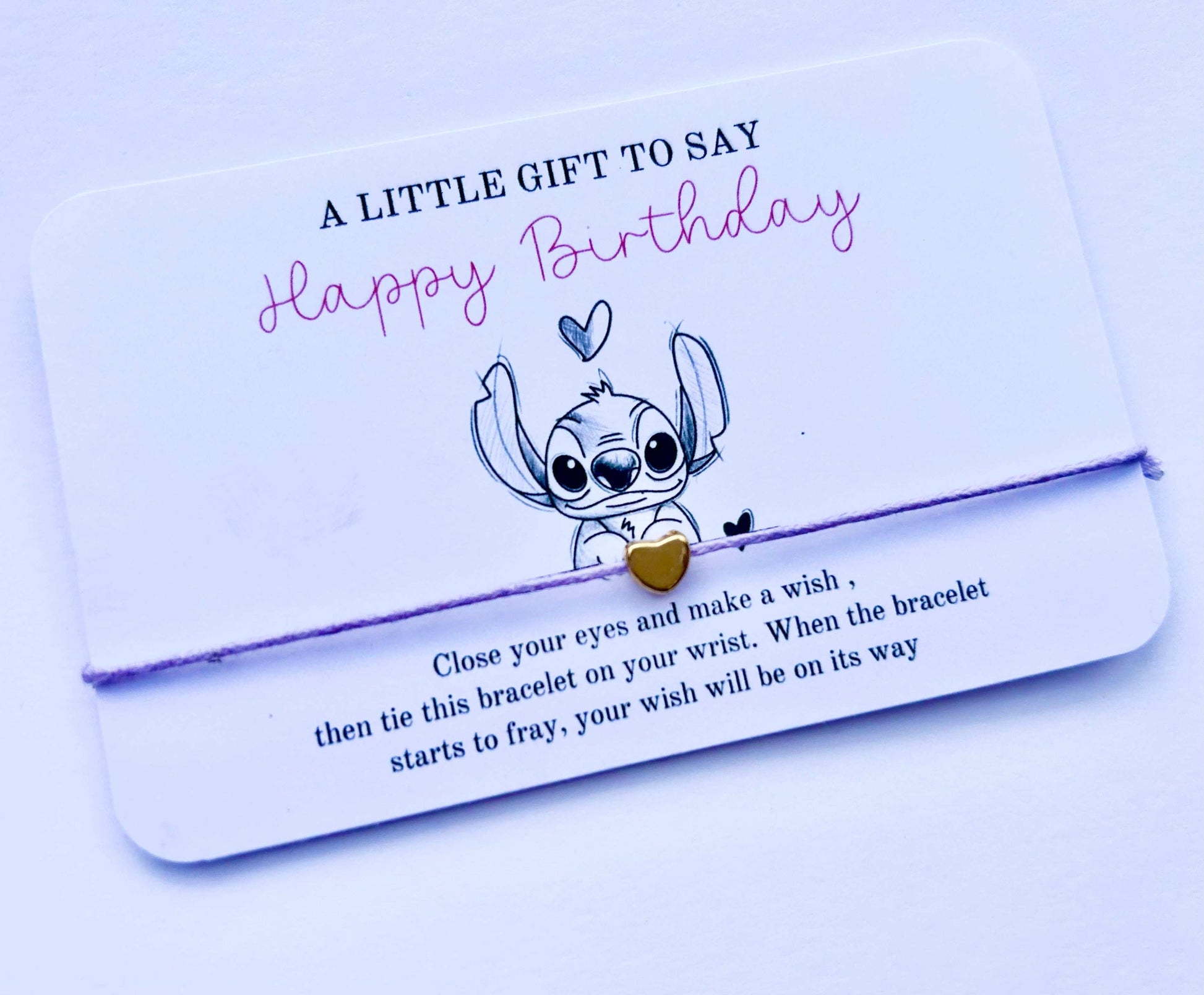 Wish Bracelet Gift | Birthday Party Favours | Cute Birthday Gift | Charm Bracelet | Birthday Wish | Birthday Gifts For Unisex | Sentimental
