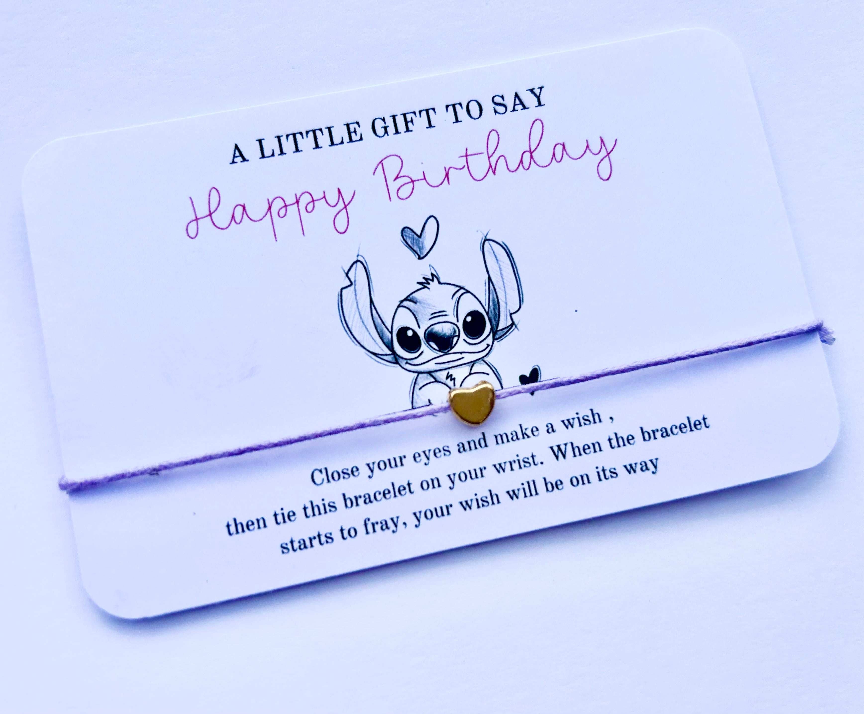 Wish Bracelet Gift | Birthday Party Favours | Cute Birthday Gift | Charm Bracelet | Birthday Wish | Birthday Gifts For Unisex | Sentimental