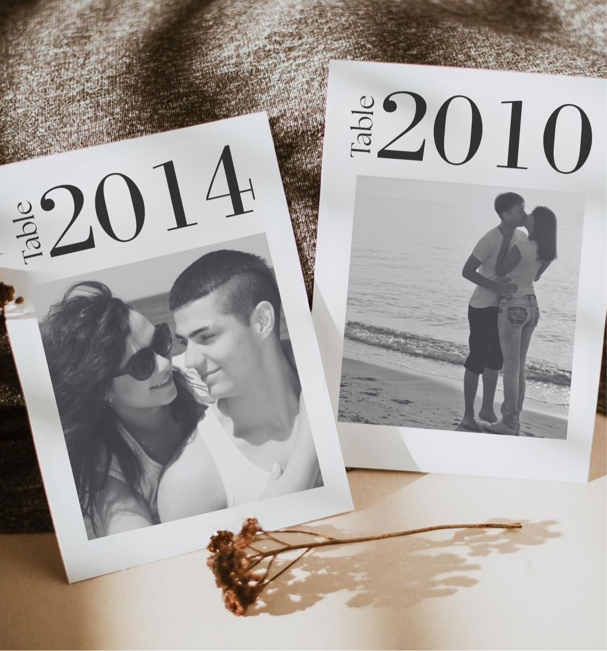 Personalised Wedding Table Numbers