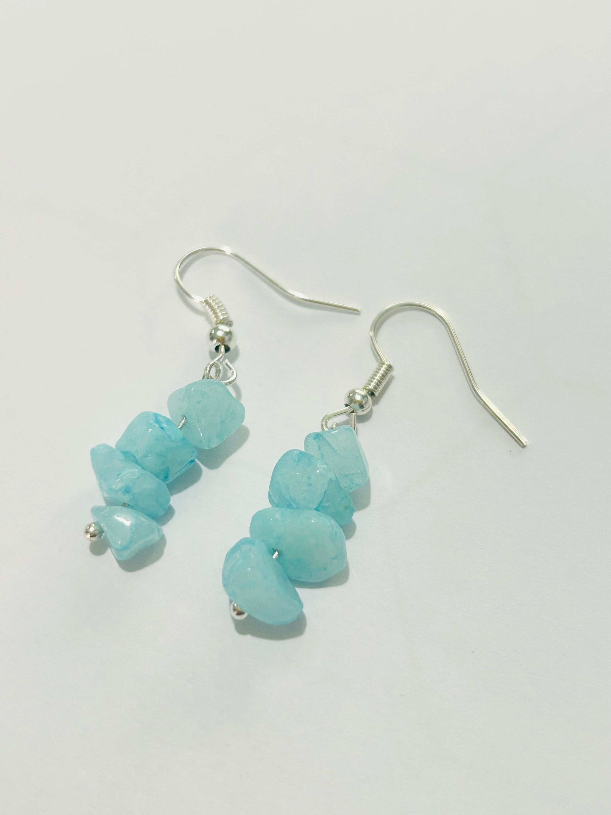 Blue aquamarine Earrings