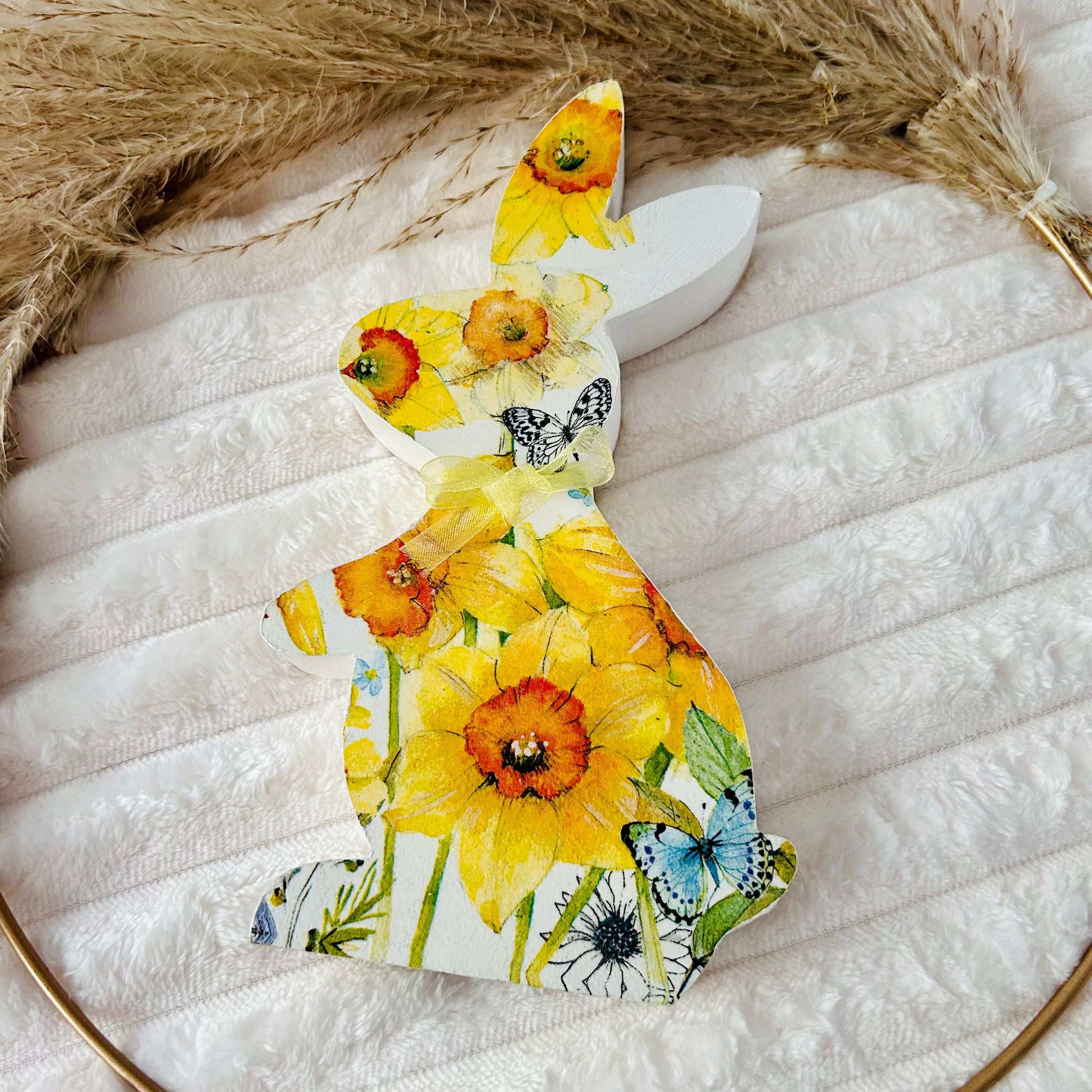 Decoupage Wooden Rabbit
