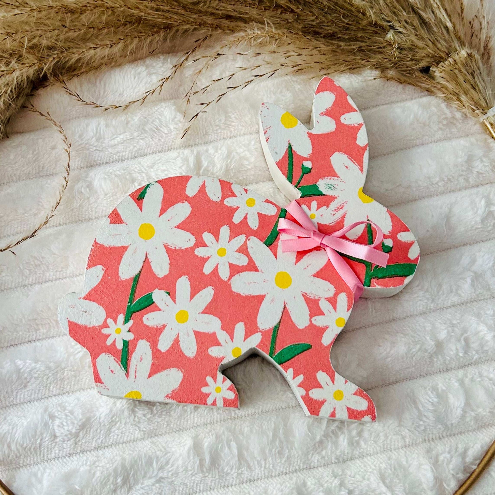 Decoupage Wooden Rabbit