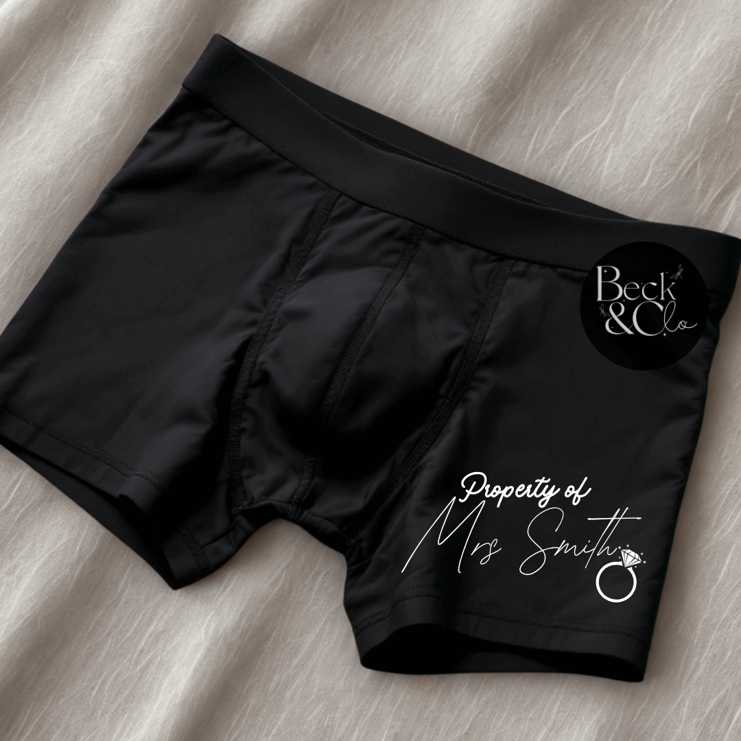 Property of Bride Boxer Shorts For Groom/Bride