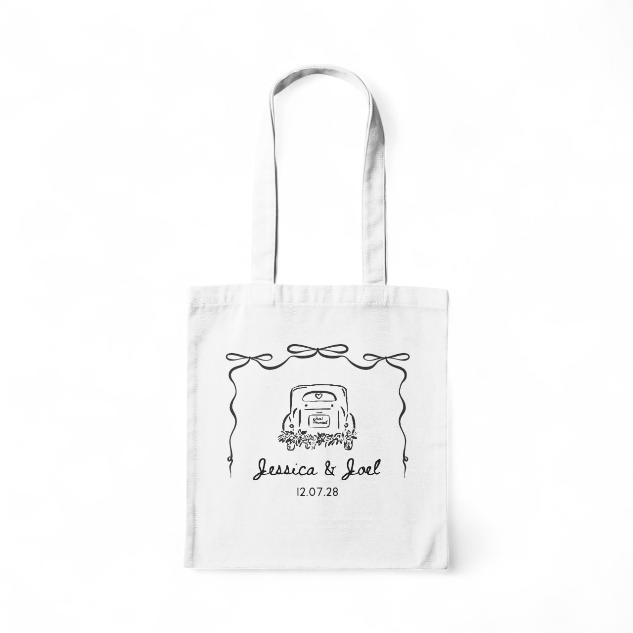 Personalised Wedding Tote Bag – “Mr&Mrs” – 40x40cm Wedding Design