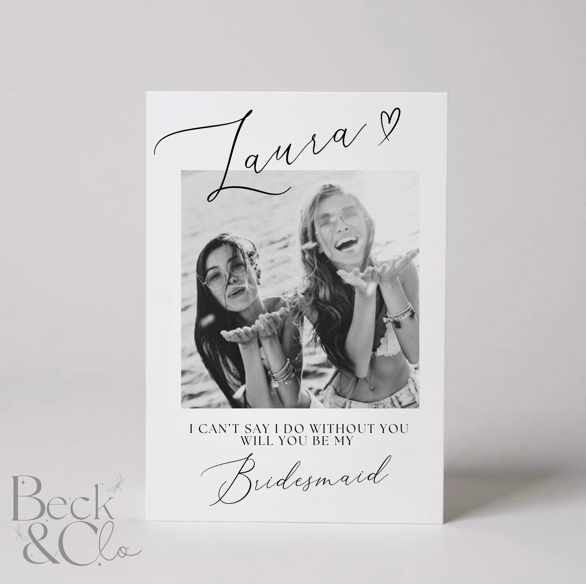 Polaroid-Style Keepsake Print — Custom Gift Card for Bridesmaid Proposals & More
