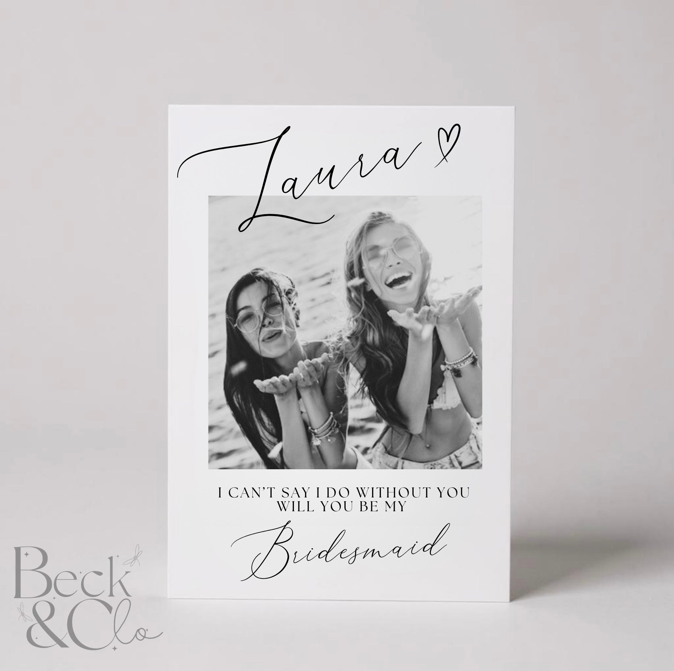 Polaroid-Style Keepsake Print — Custom Gift Card for Bridesmaid Proposals & More