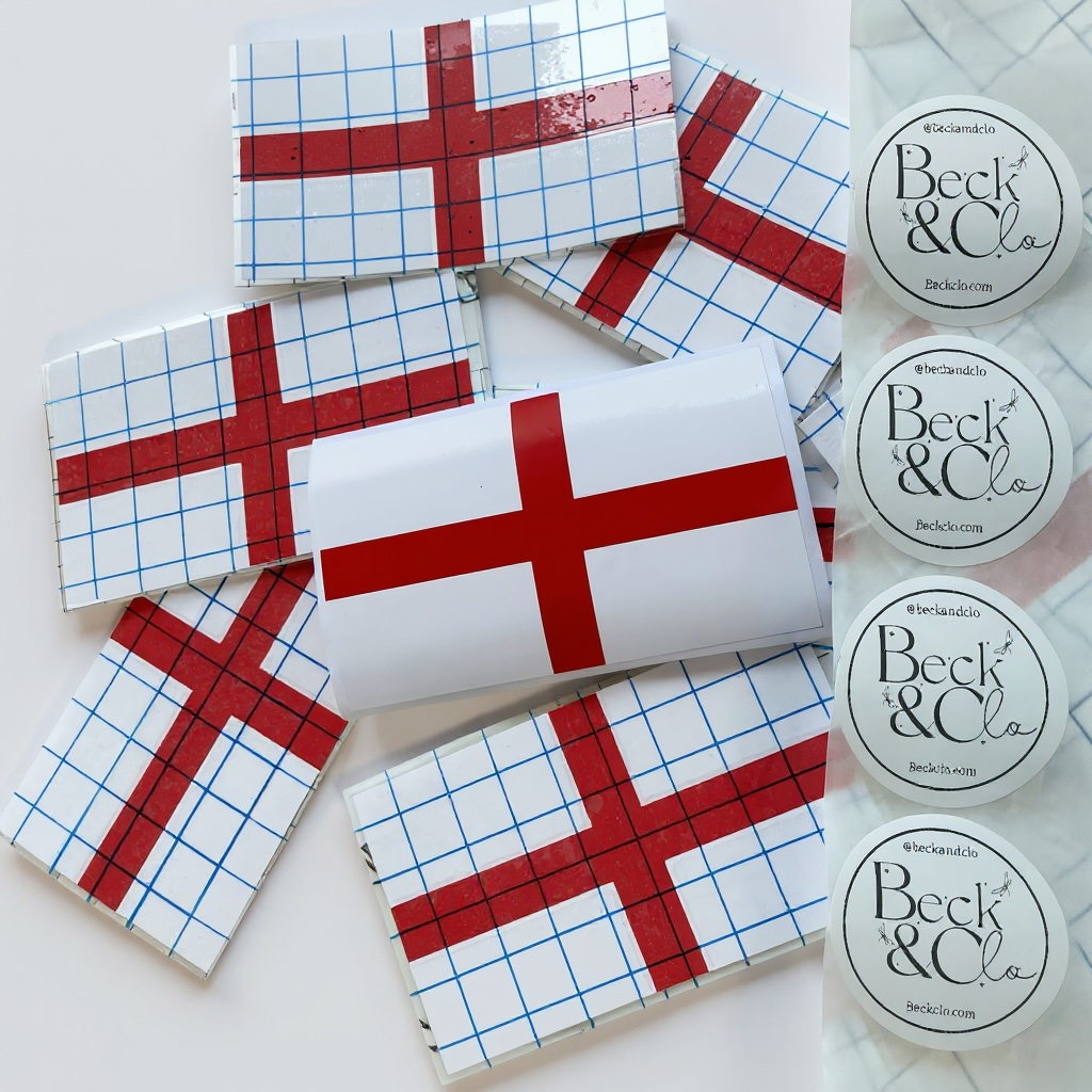England Flag Car Sticker – 4.5”