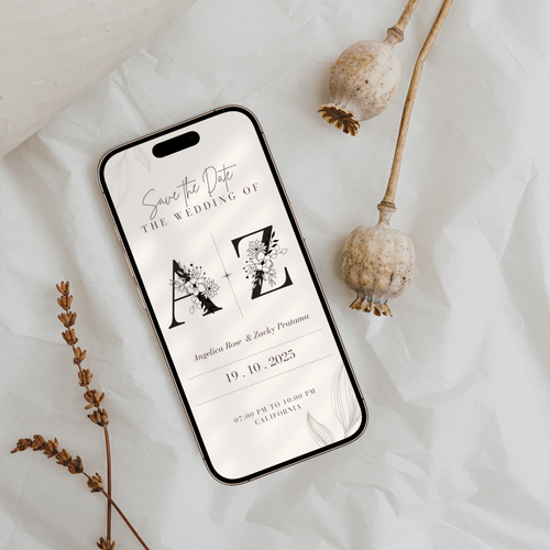 Angelica Save the Date, Digital Invitation