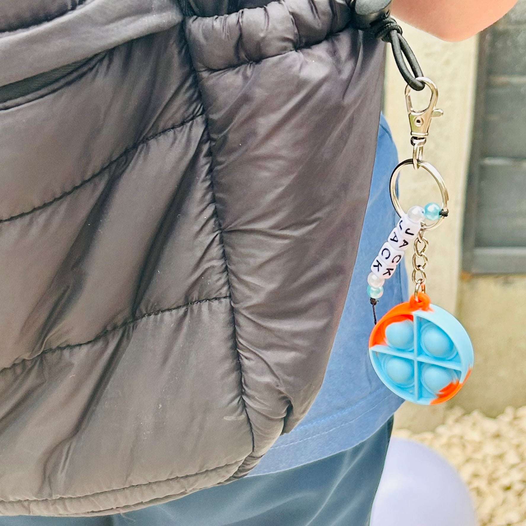 Poppet Fidget Keyring - Personalised Back to School Keychain