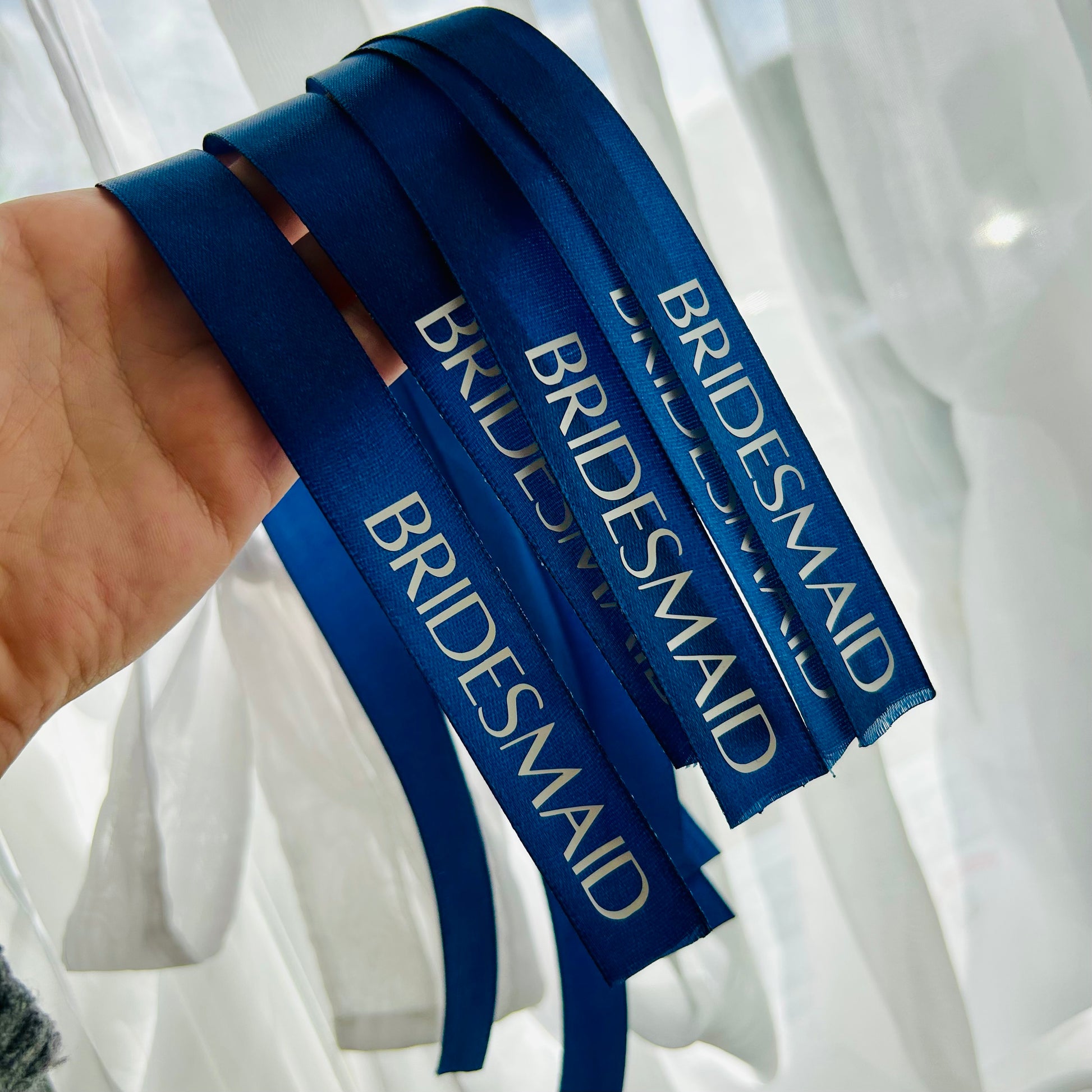 Personalised Ribbons Place Names Glass Ribbons Wedding