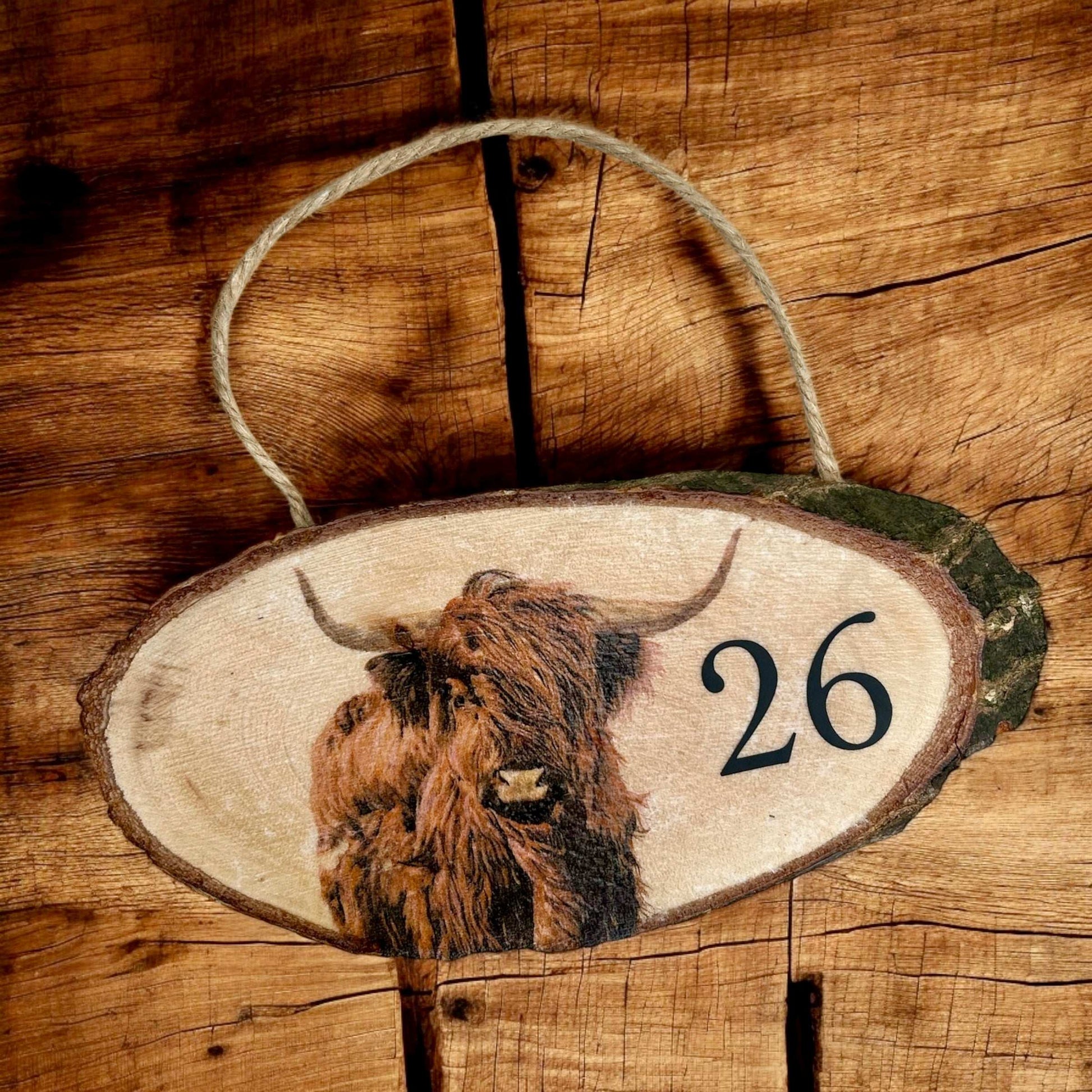 Highland Cow Hanging Plaque