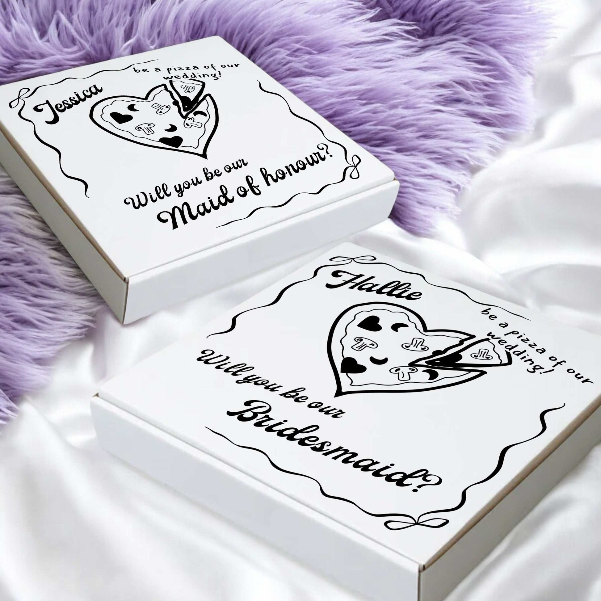Wedding Proposal Pizza Box