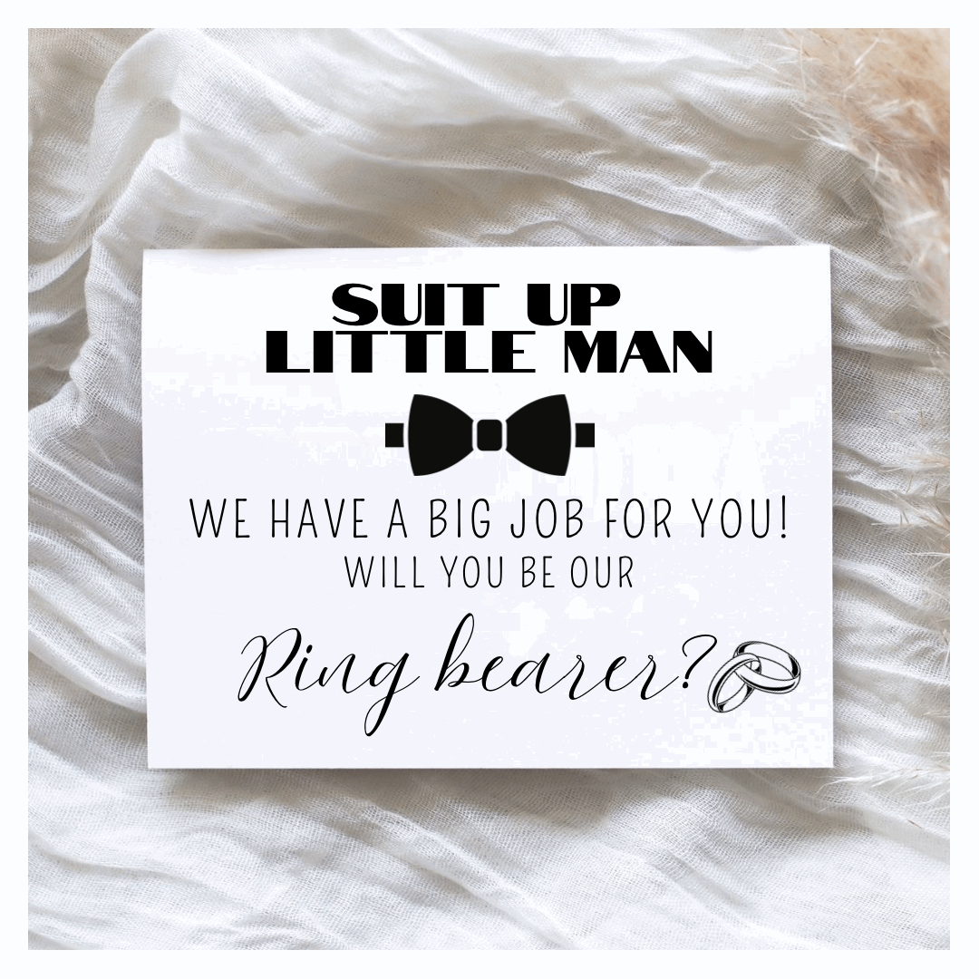 Ring Bearer Proposal Card