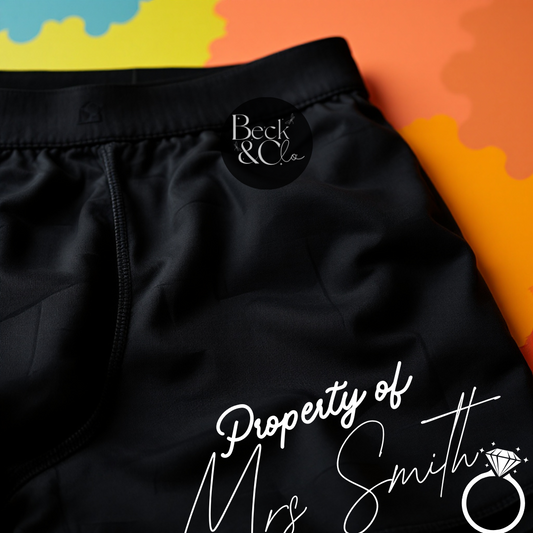 Property of Bride Boxer Shorts For Groom/Bride