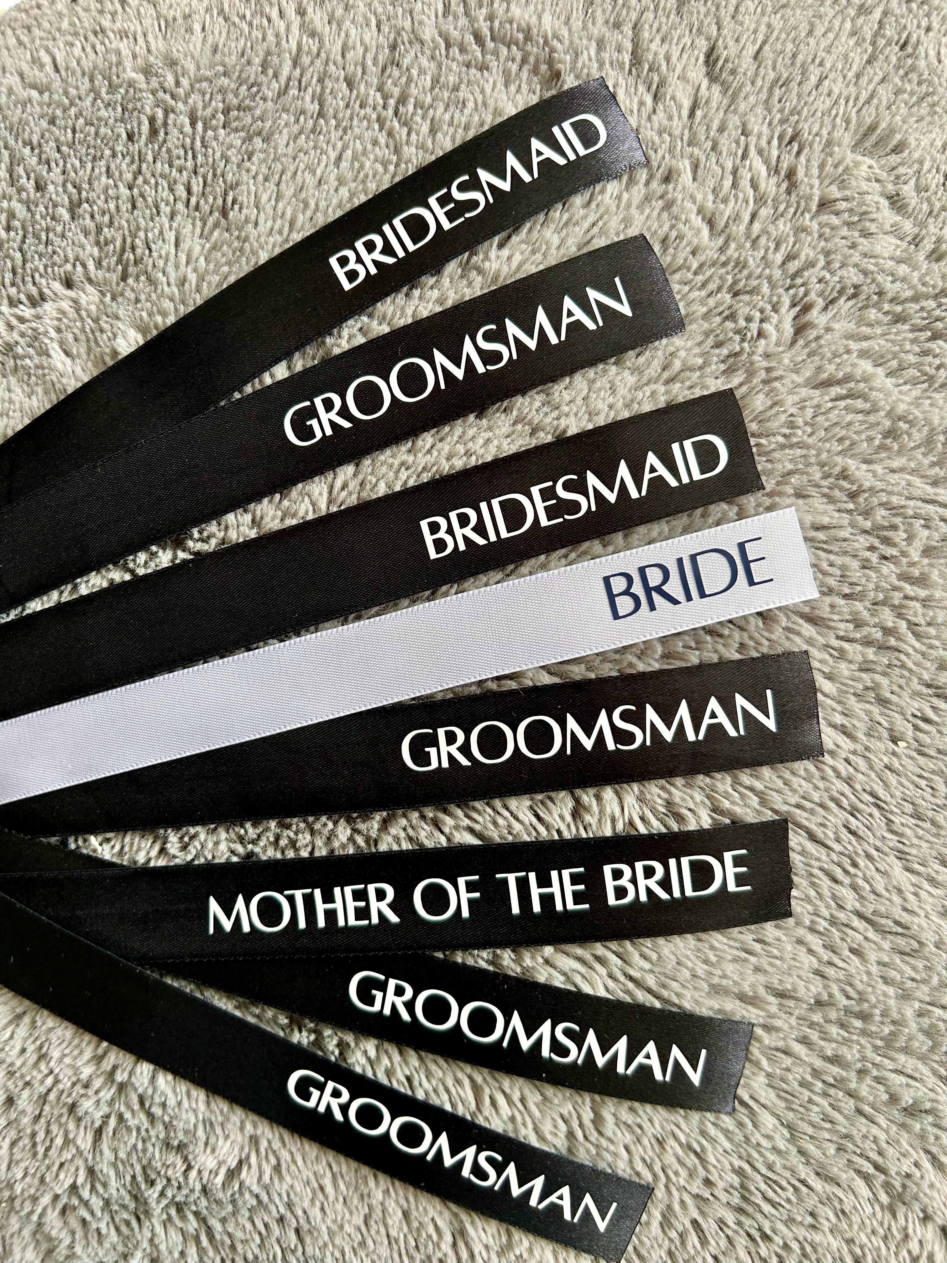 Personalised Ribbons Place Names Glass Ribbons Wedding