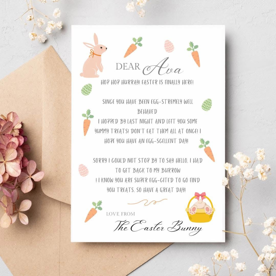 Easter Bunny Letter - Personalised