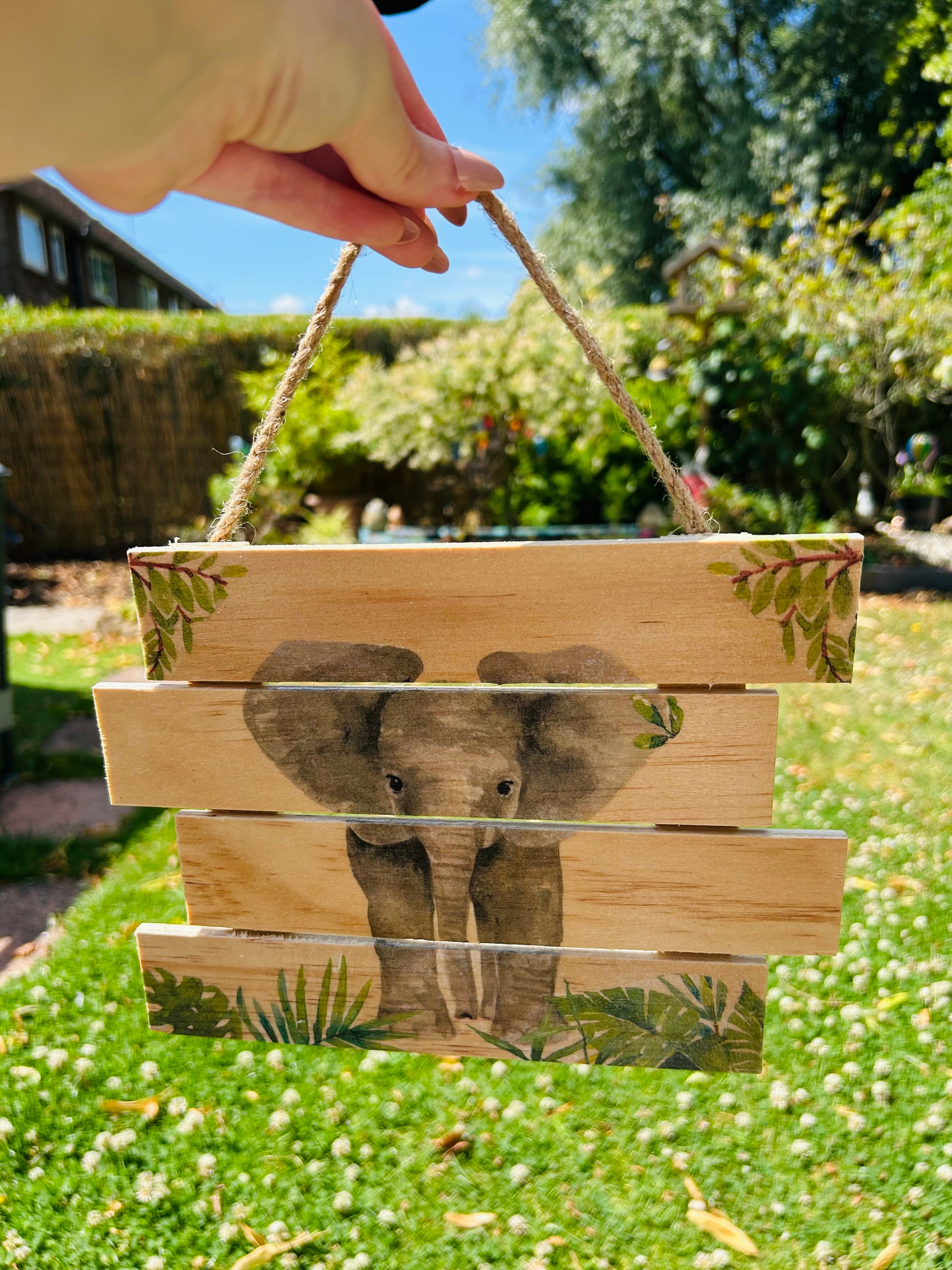 Elephant Hanging Plaque