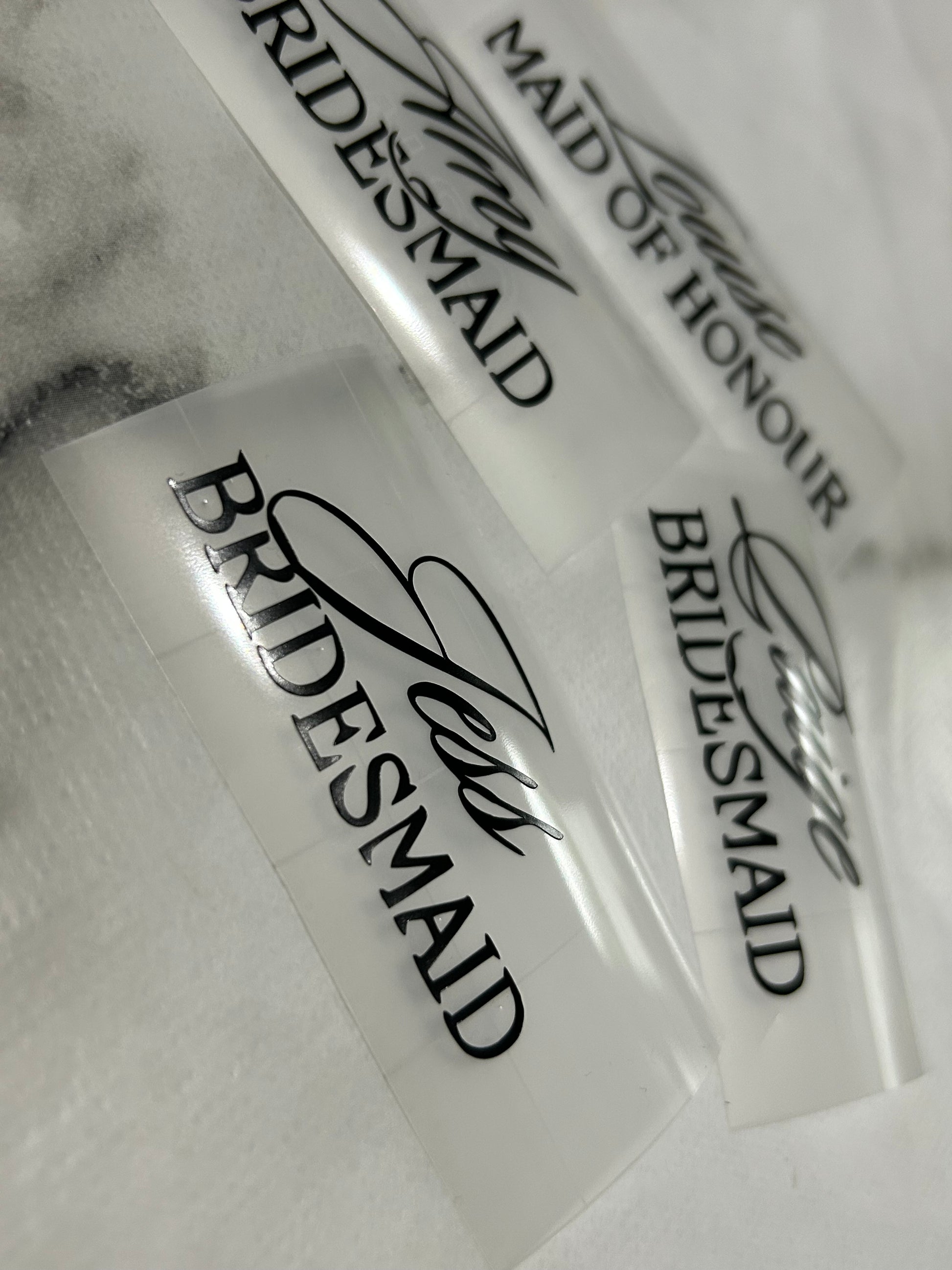 Name Decals - Vinyl Permanent decals