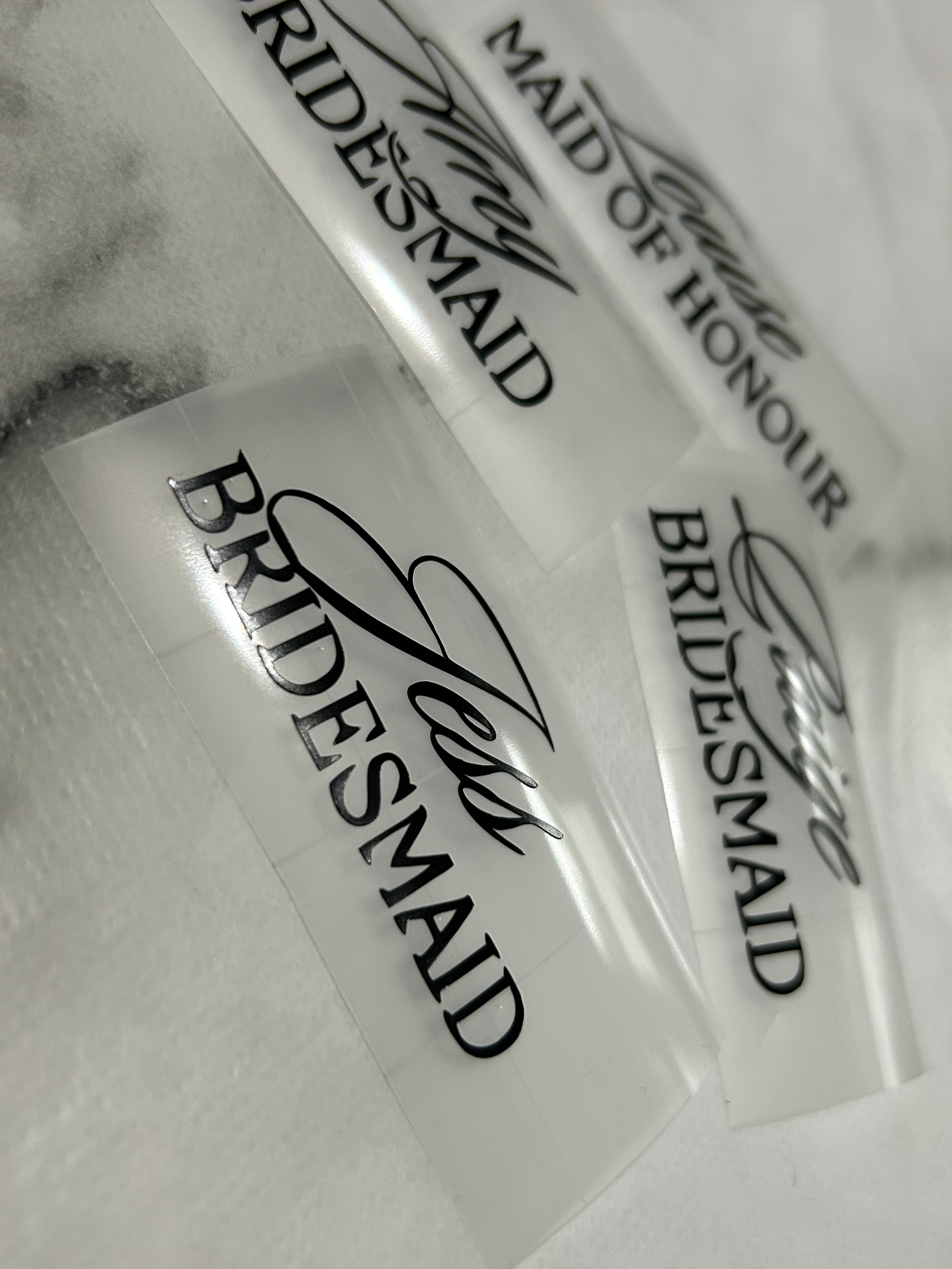 Name Decals - Vinyl Permanent decals
