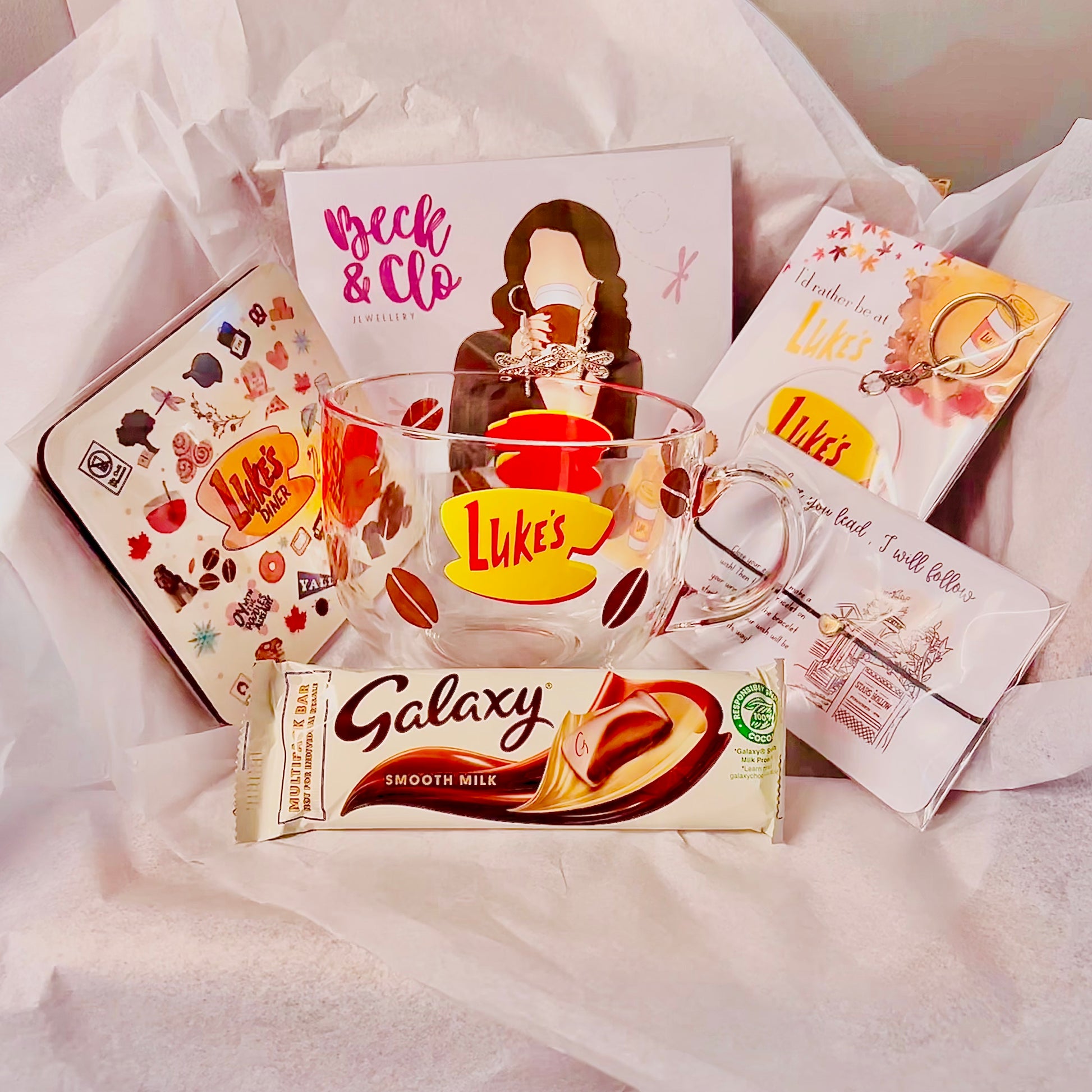 Luke Diner Large Coffee Gift Set  | 50cl Large Mug Gilmore girls Inspired | Luke's Diner cute coffee mug hot drinks cold drinks mug Gift Box