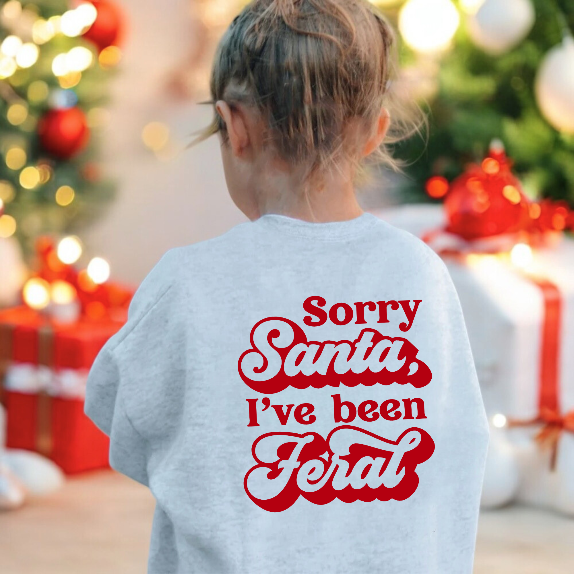 Sorry Santa I’ve been Feral Sweater Kids