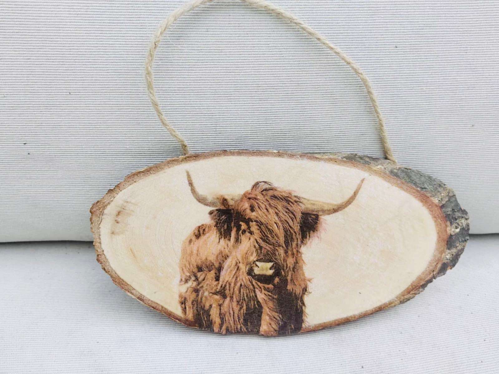 Highland Cow Hanging Plaque