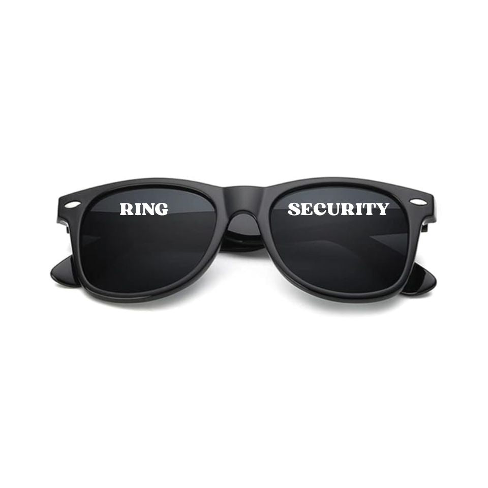 Ring Bearer Black Sunglasses | Kids Wedding Shades 2025/2026 Wedding Trend Ring Security