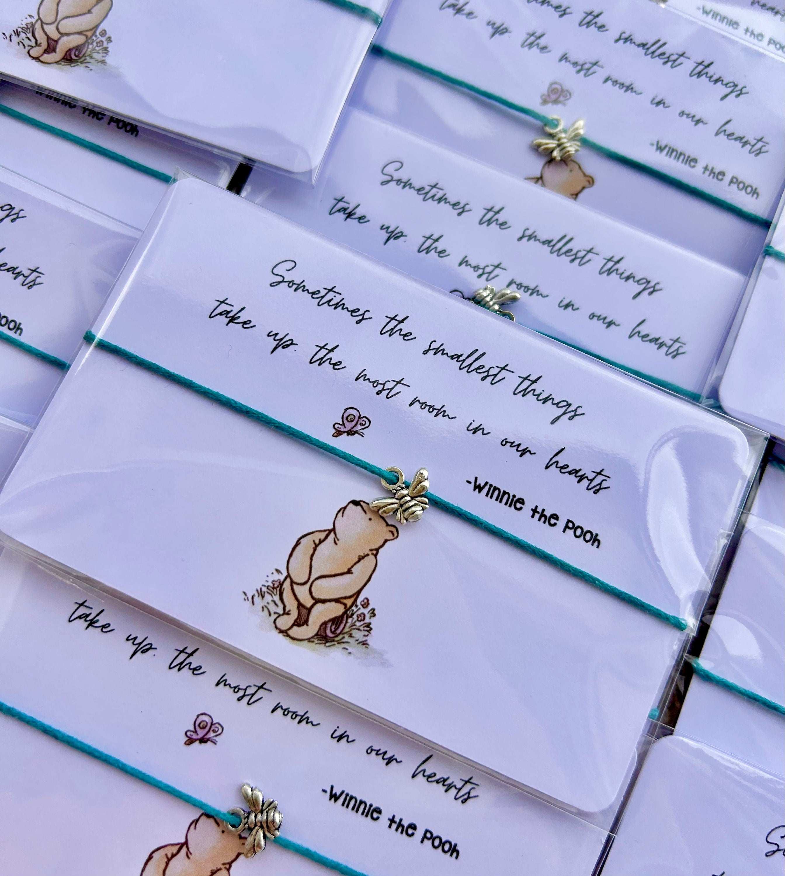 Wish Bracelet Gift | Pooh Party Favours | Cute Birthday Gift | Charm Bracelet | Birthday Wish | Birthday Gifts For Unisex | Sentimental