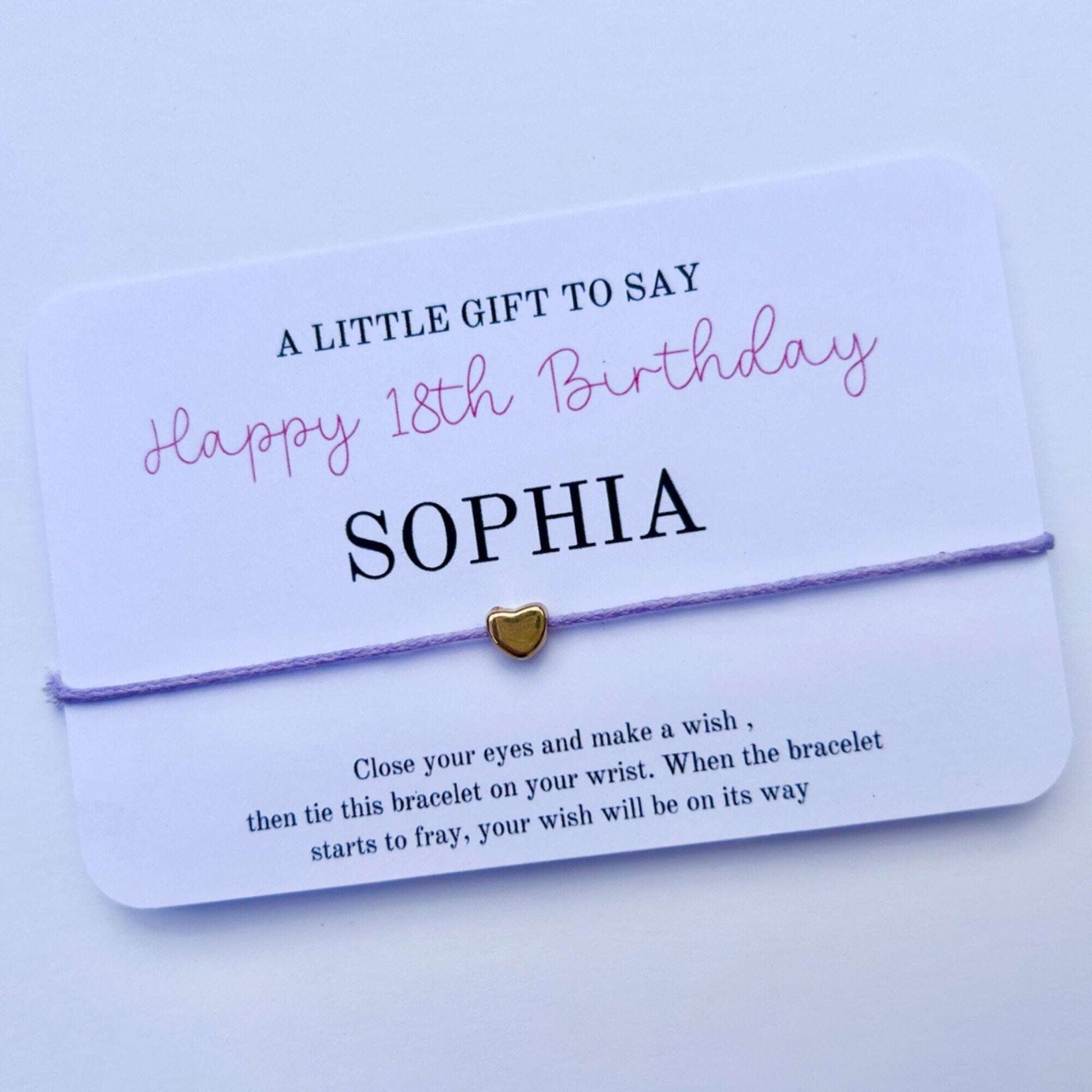 Wish Bracelet Gift | Birthday Party Favours | Cute Birthday Gift | Charm Bracelet | Birthday Wish | Birthday Gifts For Unisex | Sentimental
