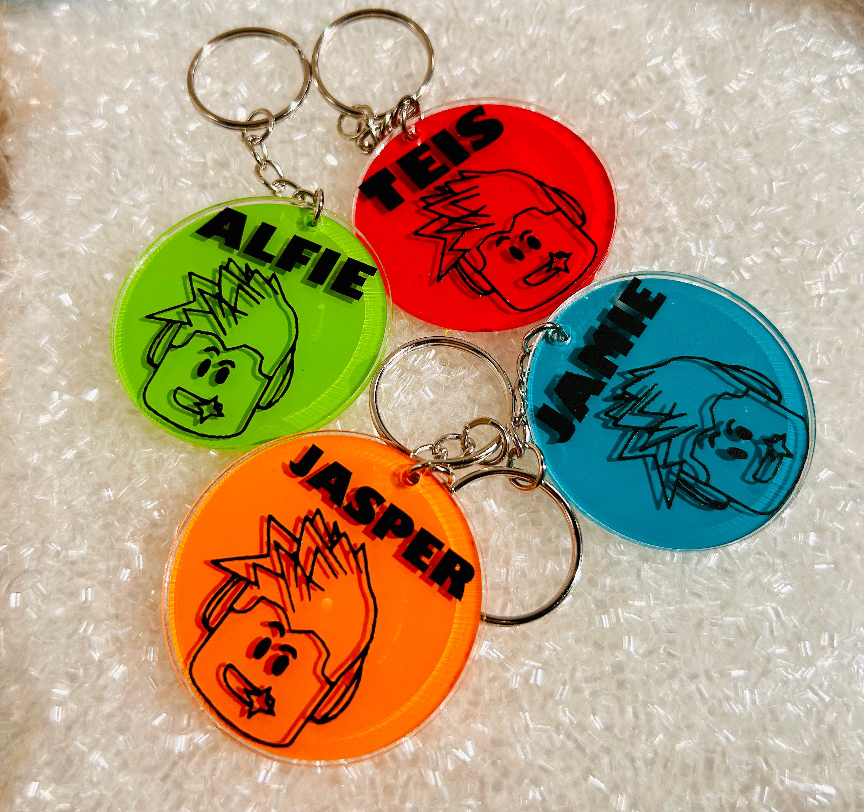Character Keyring Personalised keychain