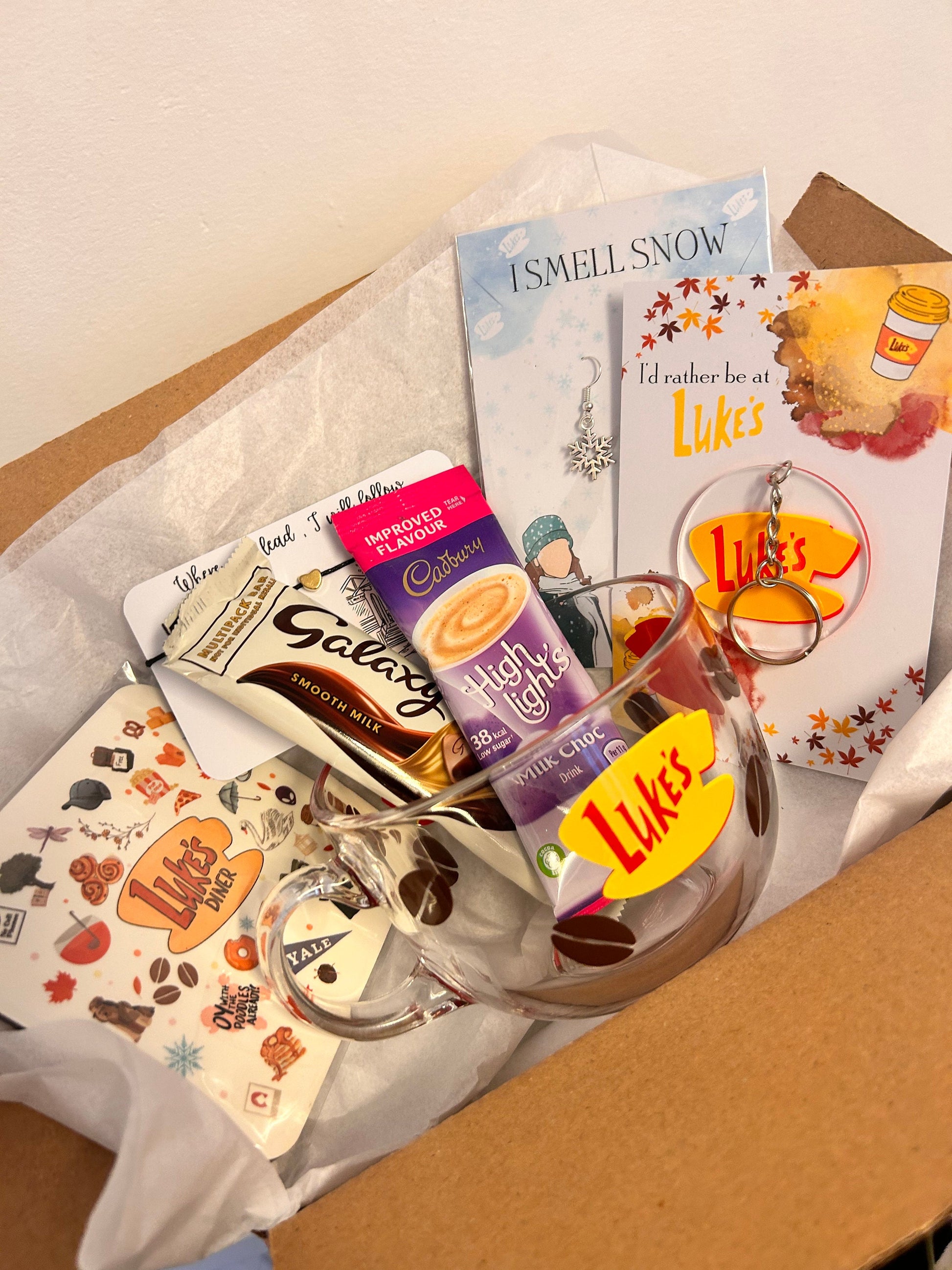 Luke Diner Large Coffee Gift Set  | 50cl Large Mug Gilmore girls Inspired | Luke's Diner cute coffee mug hot drinks cold drinks mug Gift Box