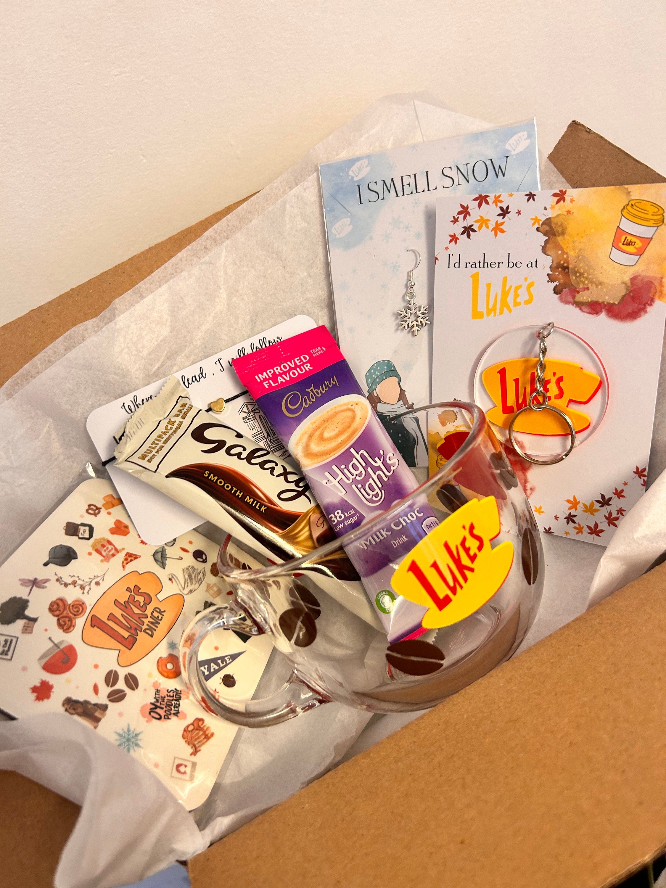 Luke Diner Large Coffee Gift Set  | 50cl Large Mug Gilmore girls Inspired | Luke's Diner cute coffee mug hot drinks cold drinks mug Gift Box