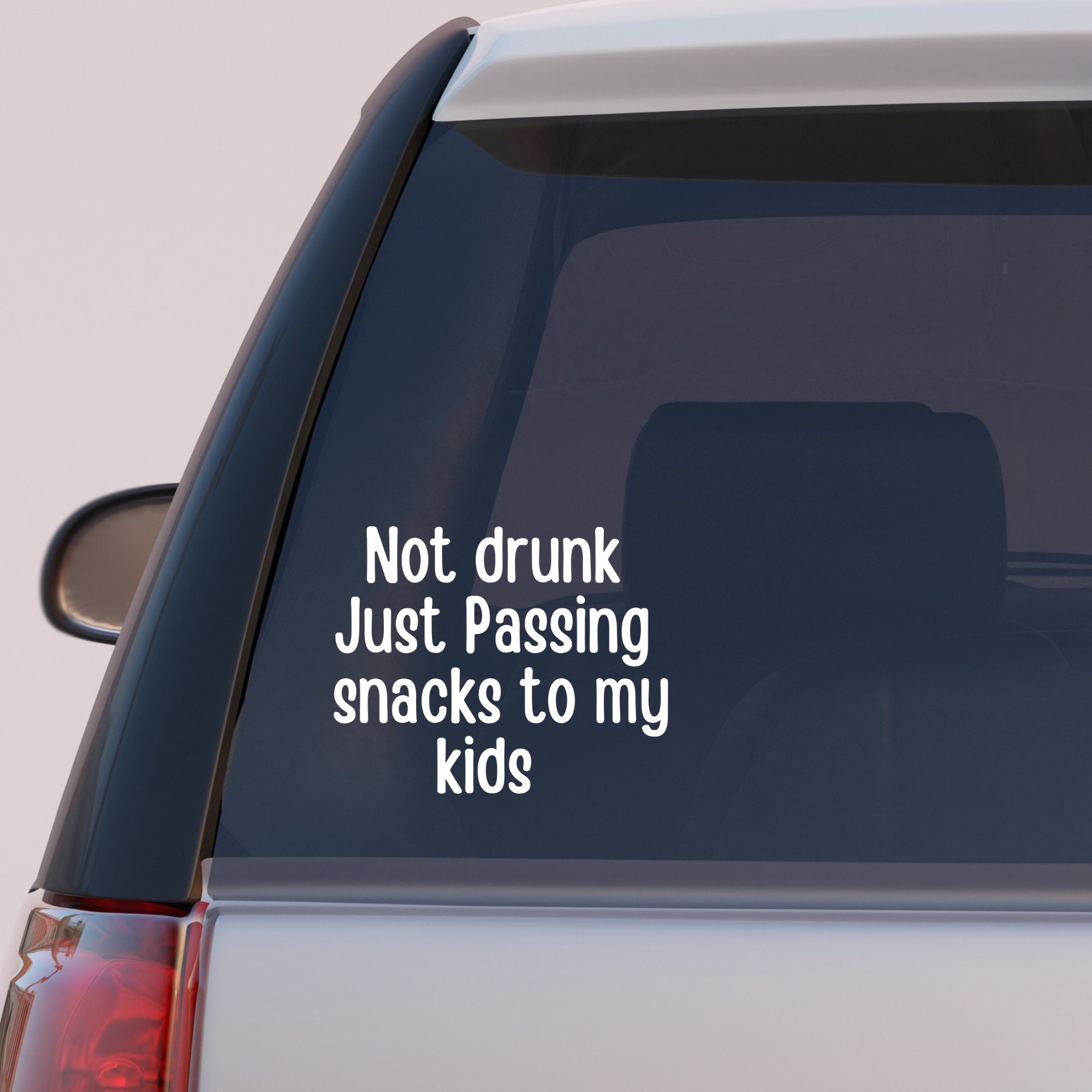 Not Drunk Just Passing My Kids Snacks Bumper Sticker